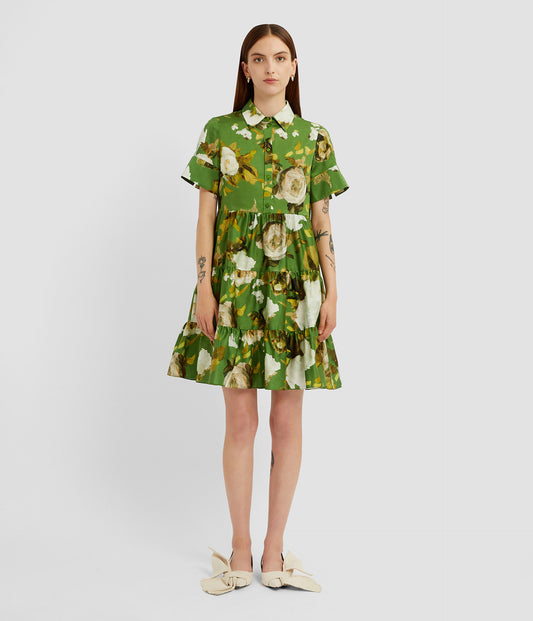 Short Sleeve Mini Shirt Dress