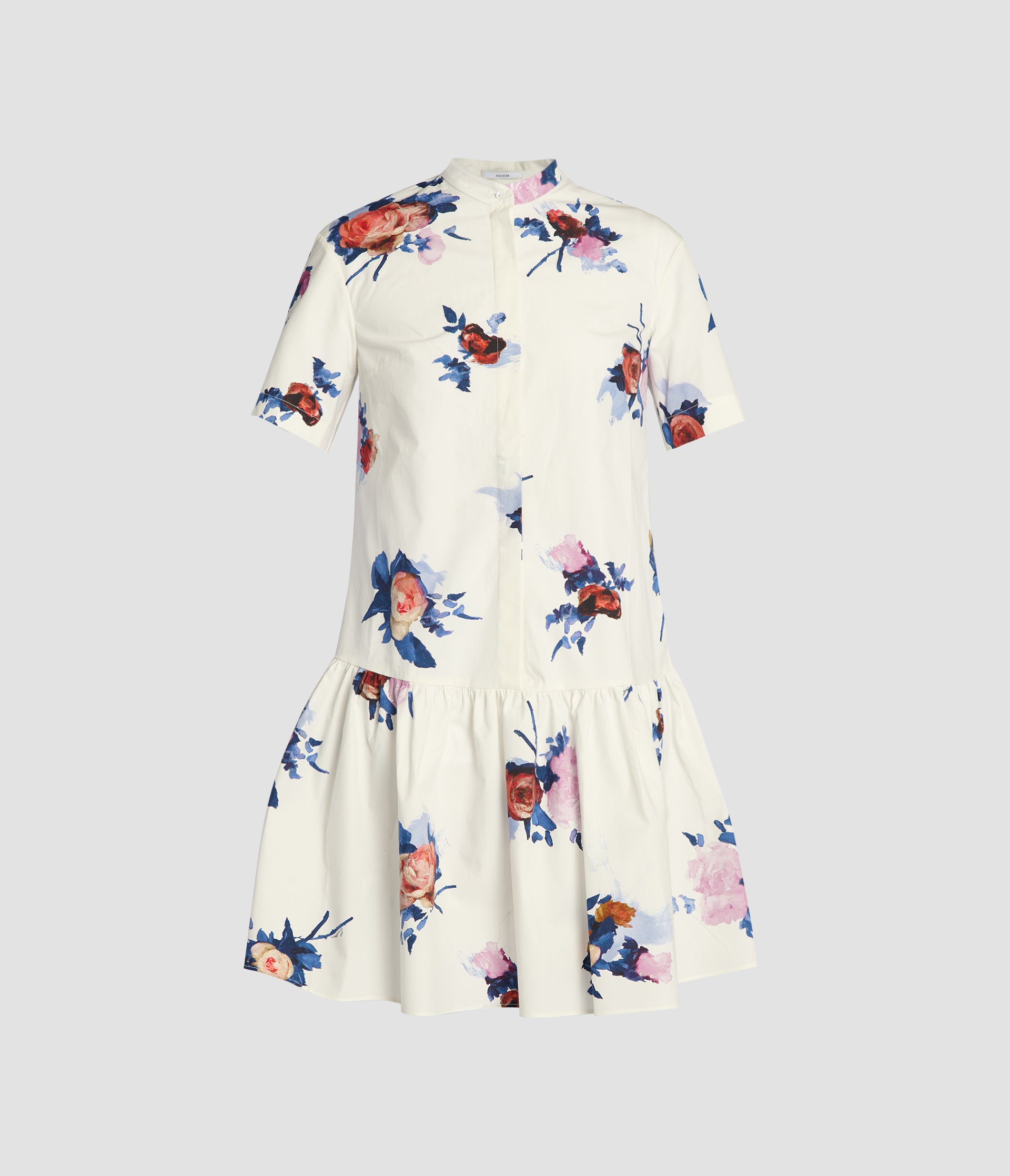 Floral Print Peplum Mini Dress