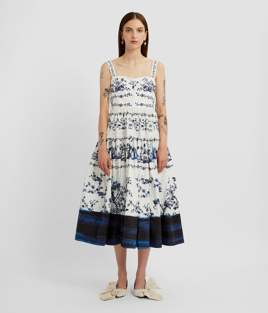 Strappy Fit And Flare Midi Dress