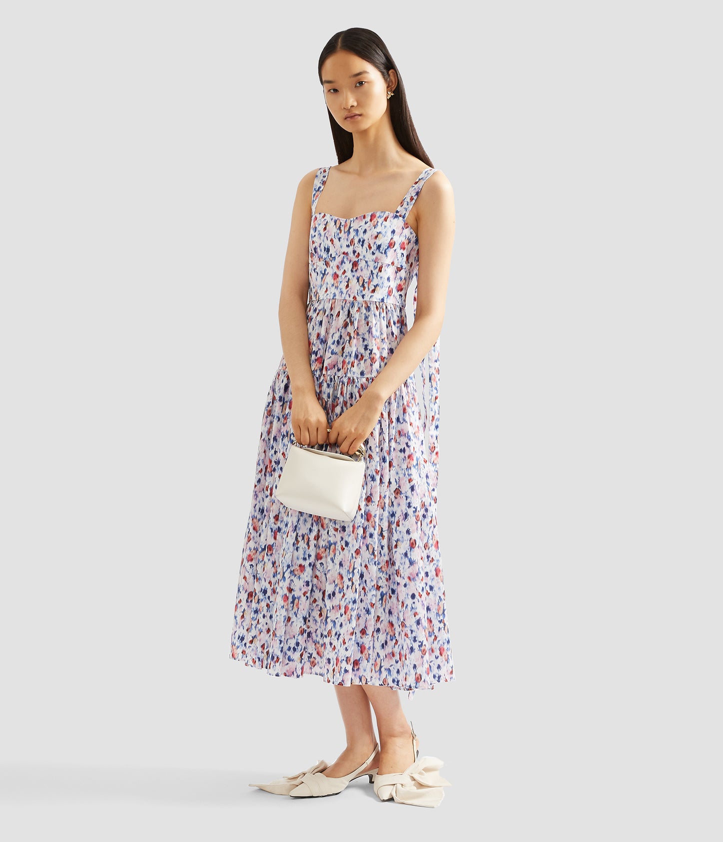 Strappy Fit And Flare Midi Dress