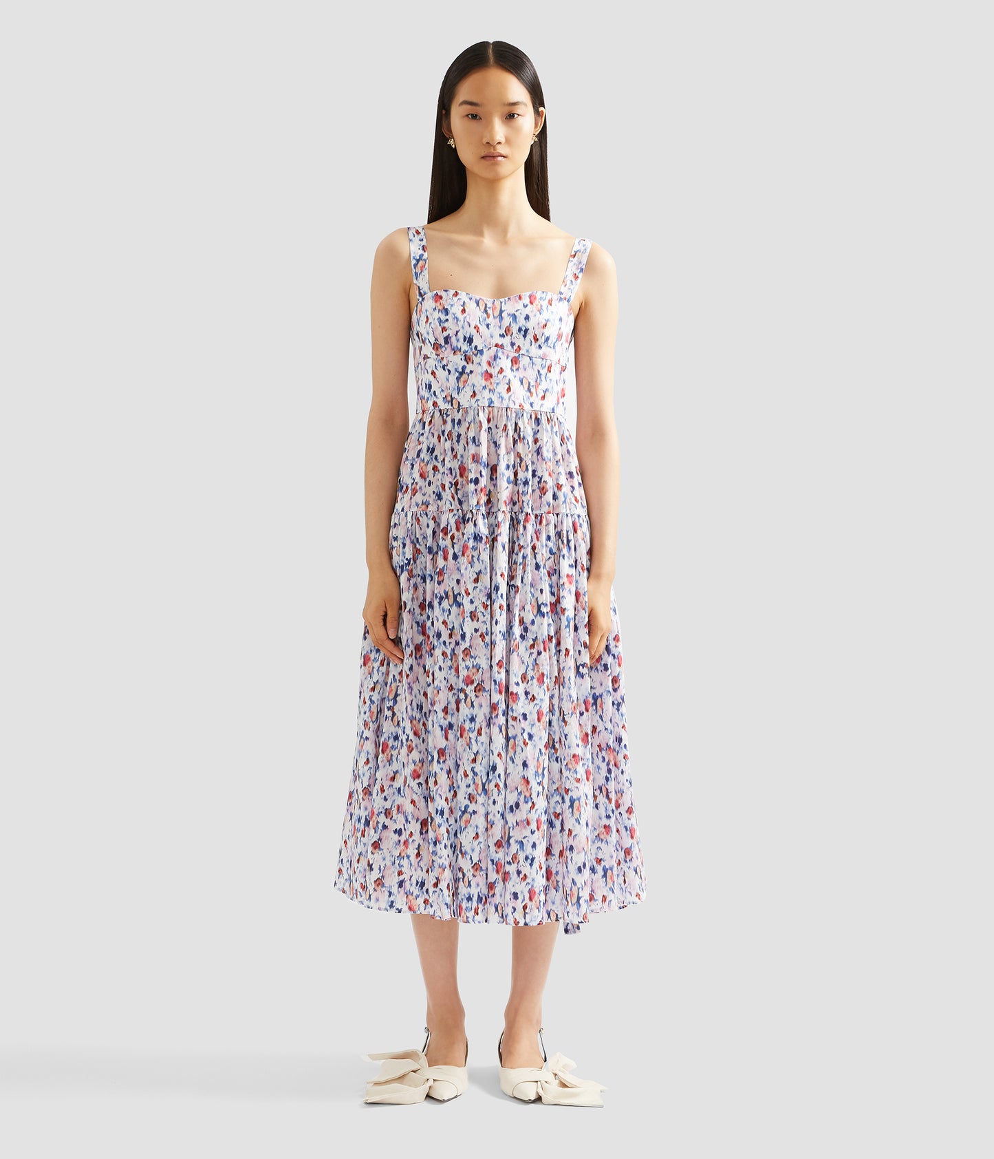 Strappy Fit And Flare Midi Dress