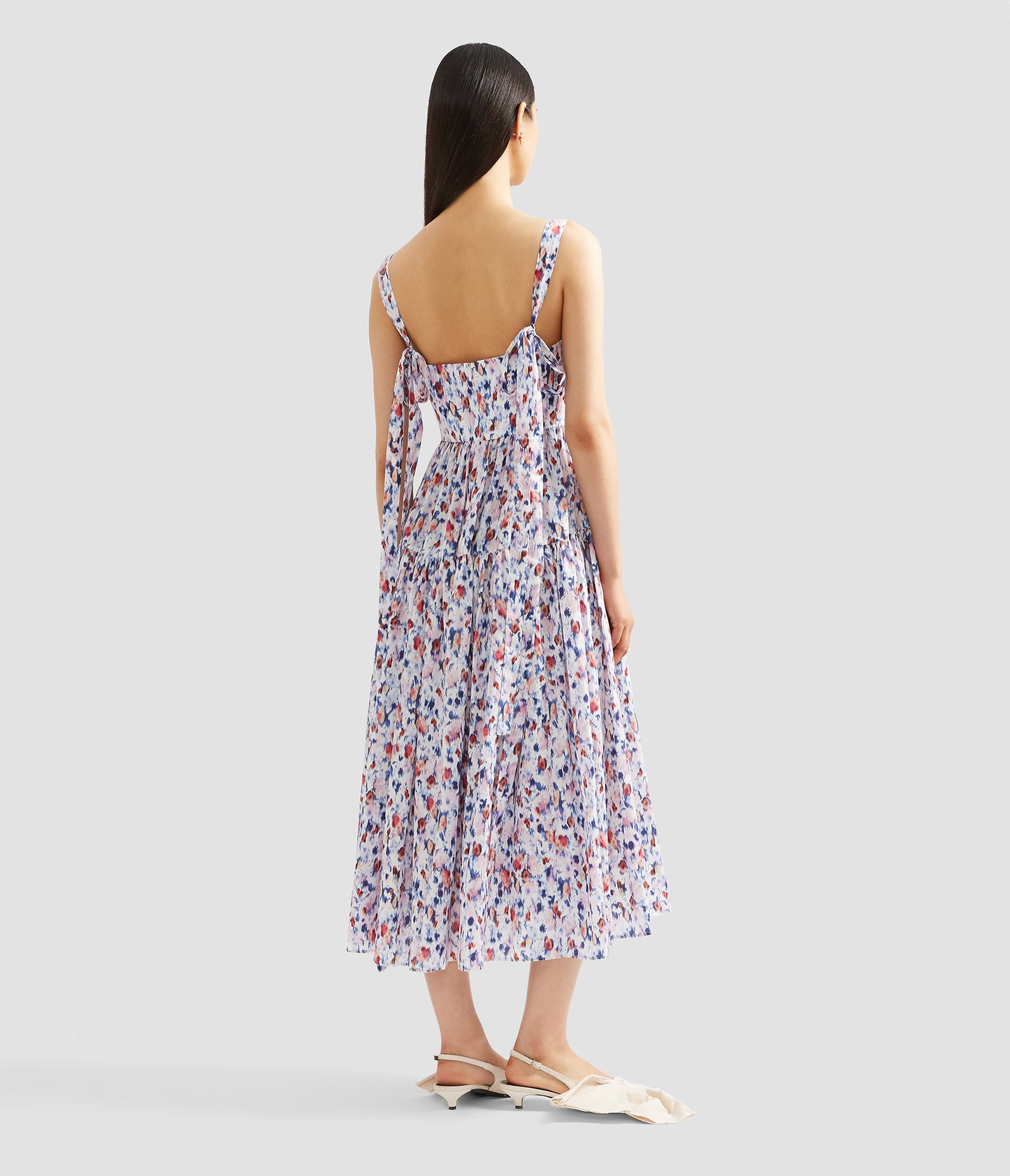 Strappy Fit And Flare Midi Dress