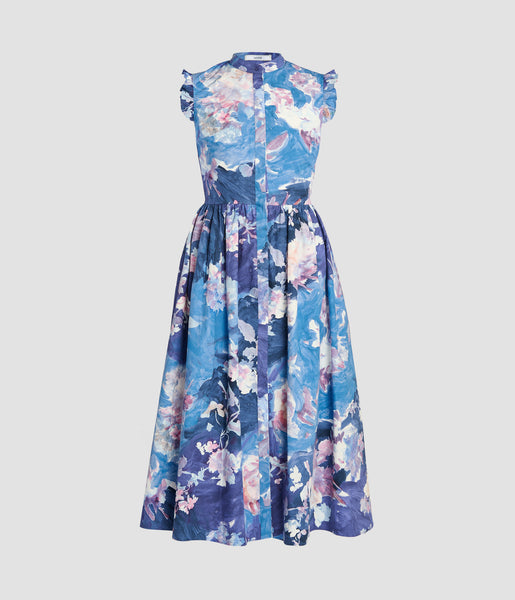 ERDEM アーデム ワンピース Flared floral midi dress1058016 23747767_54351152_600.jpg