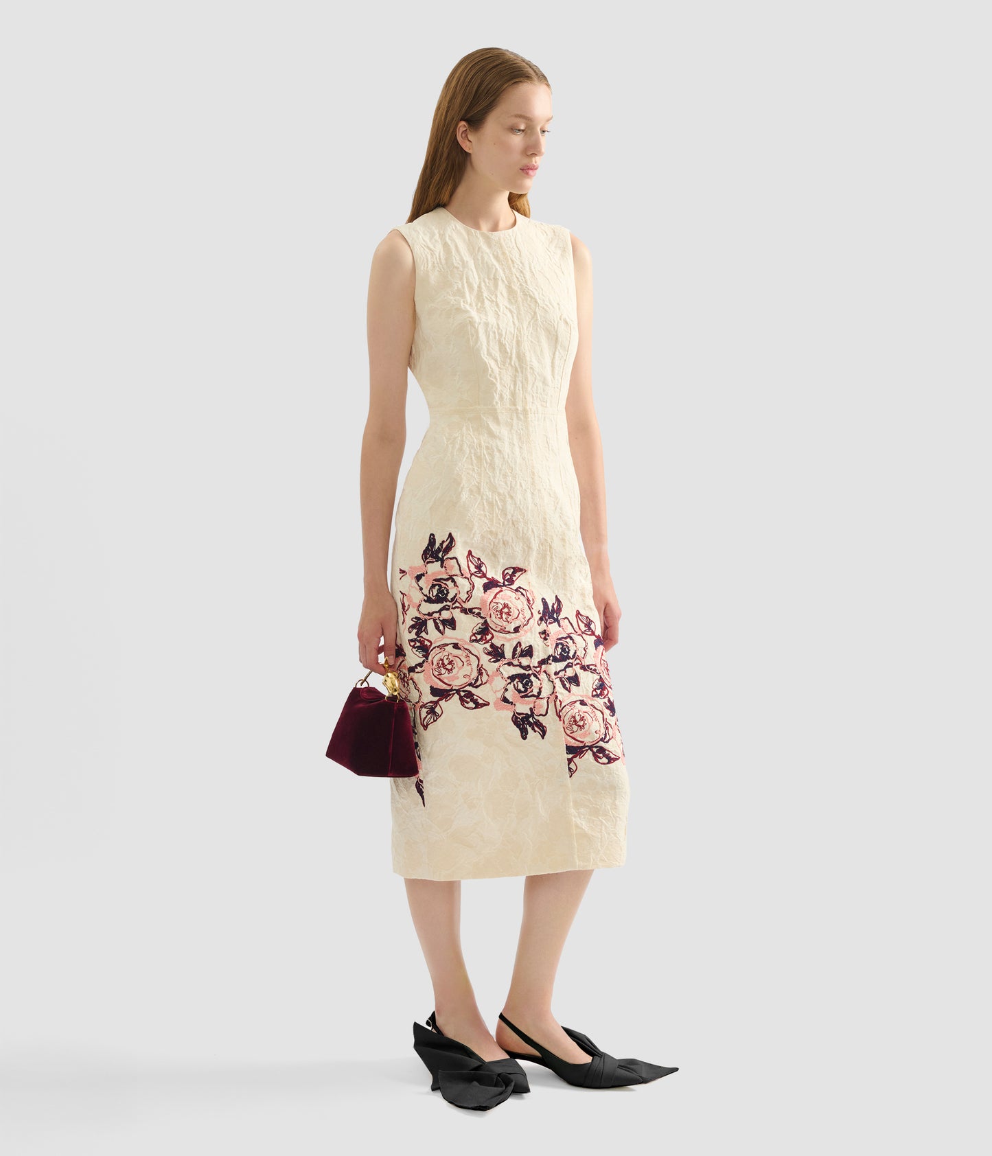 Sleeveless Pencil Midi Dress