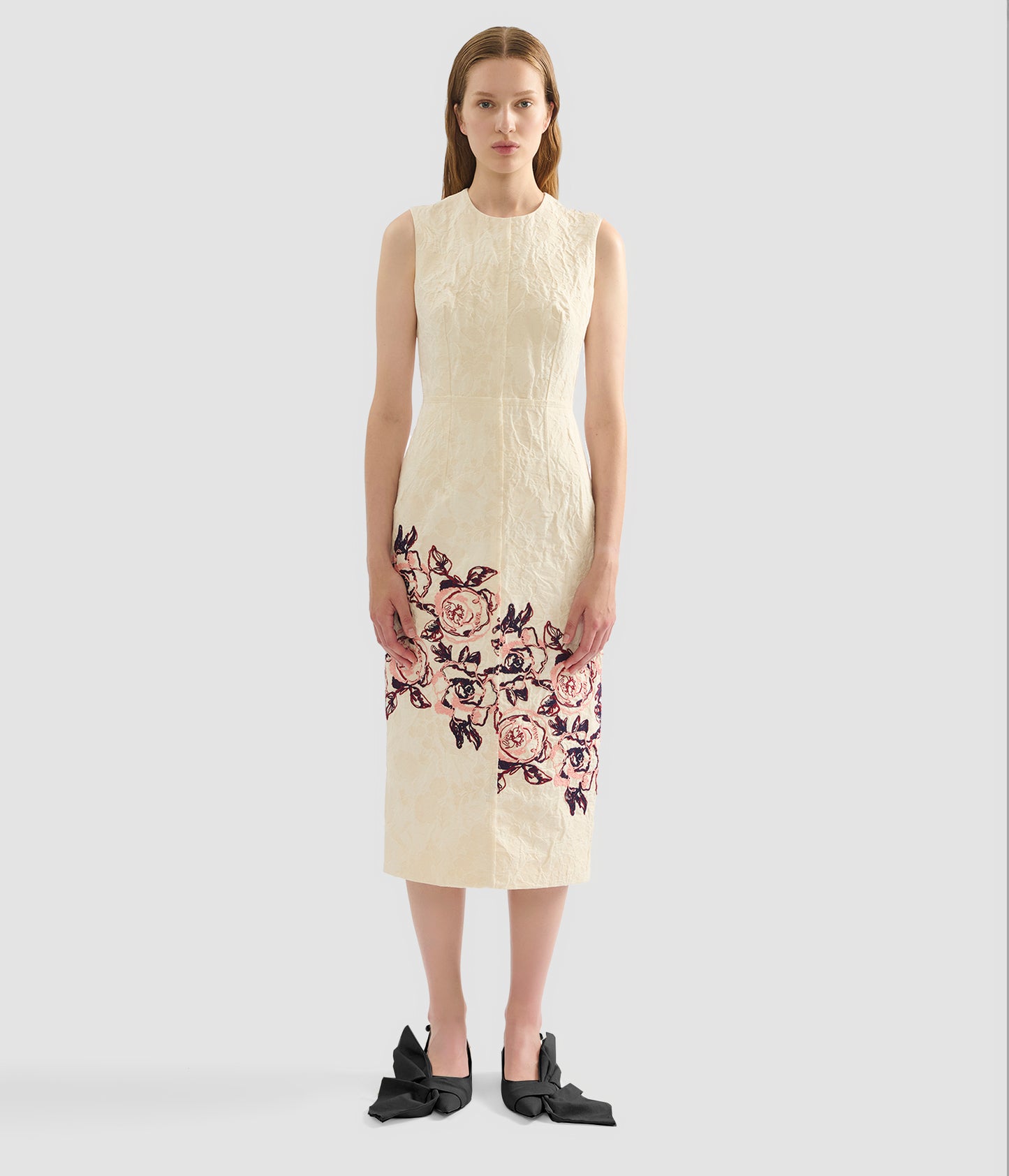 Sleeveless Pencil Midi Dress