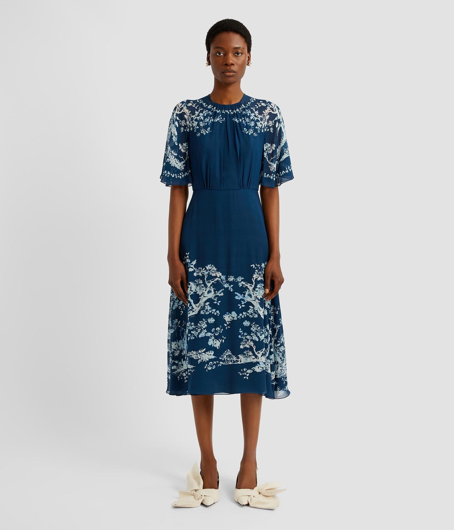Short Sleeve Midi Dress