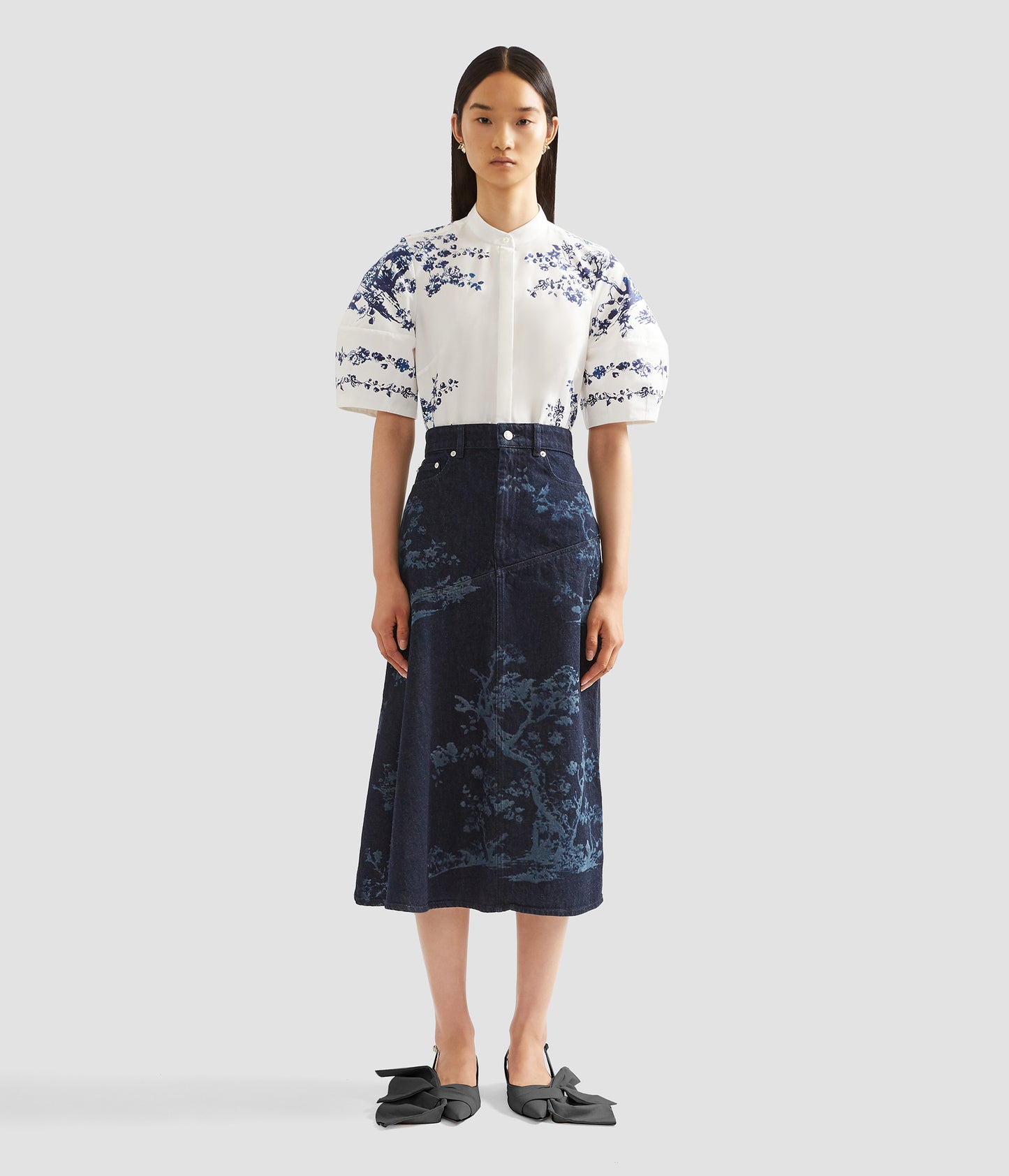 A-Line Midi Skirt