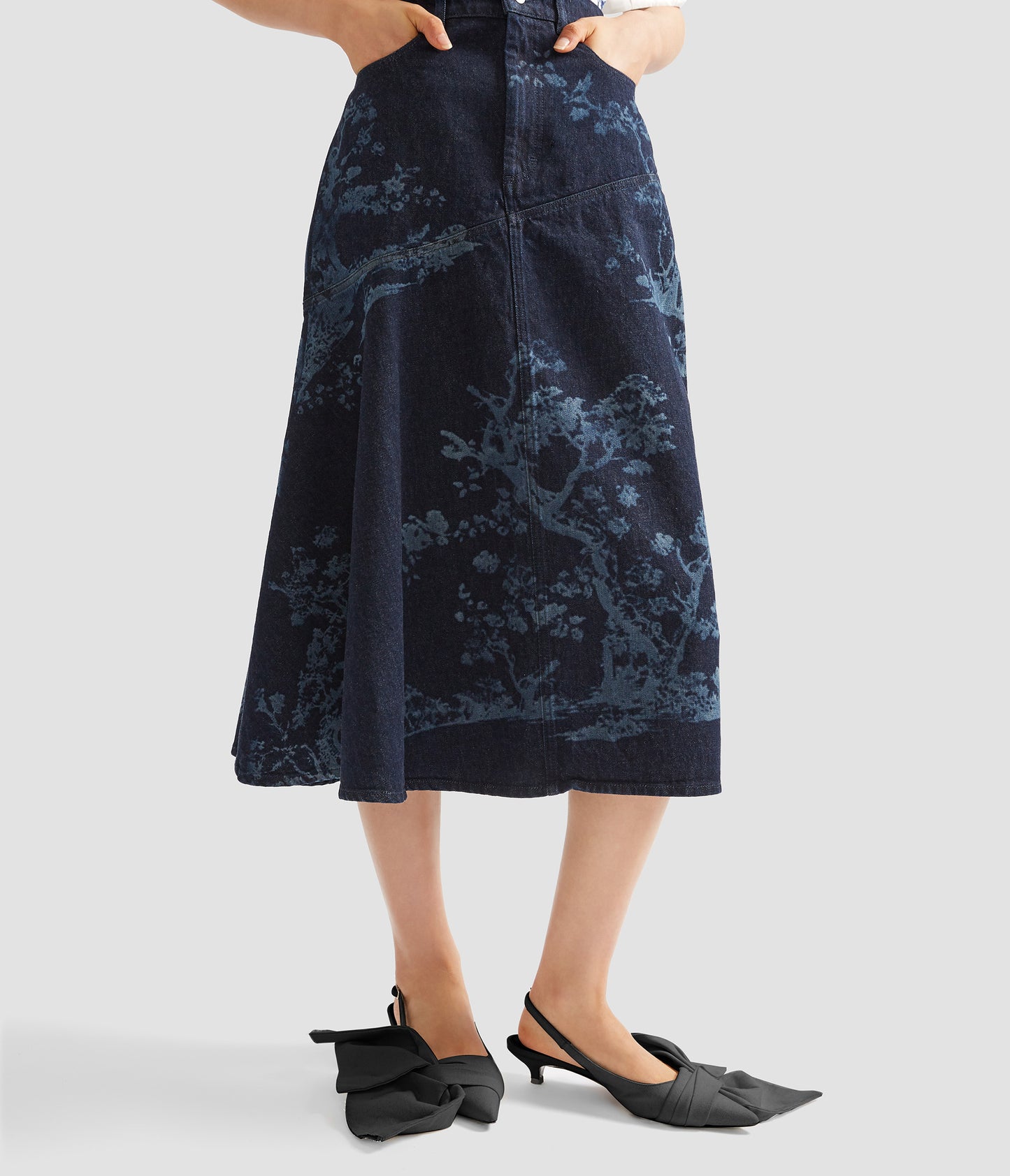 A-Line Midi Skirt