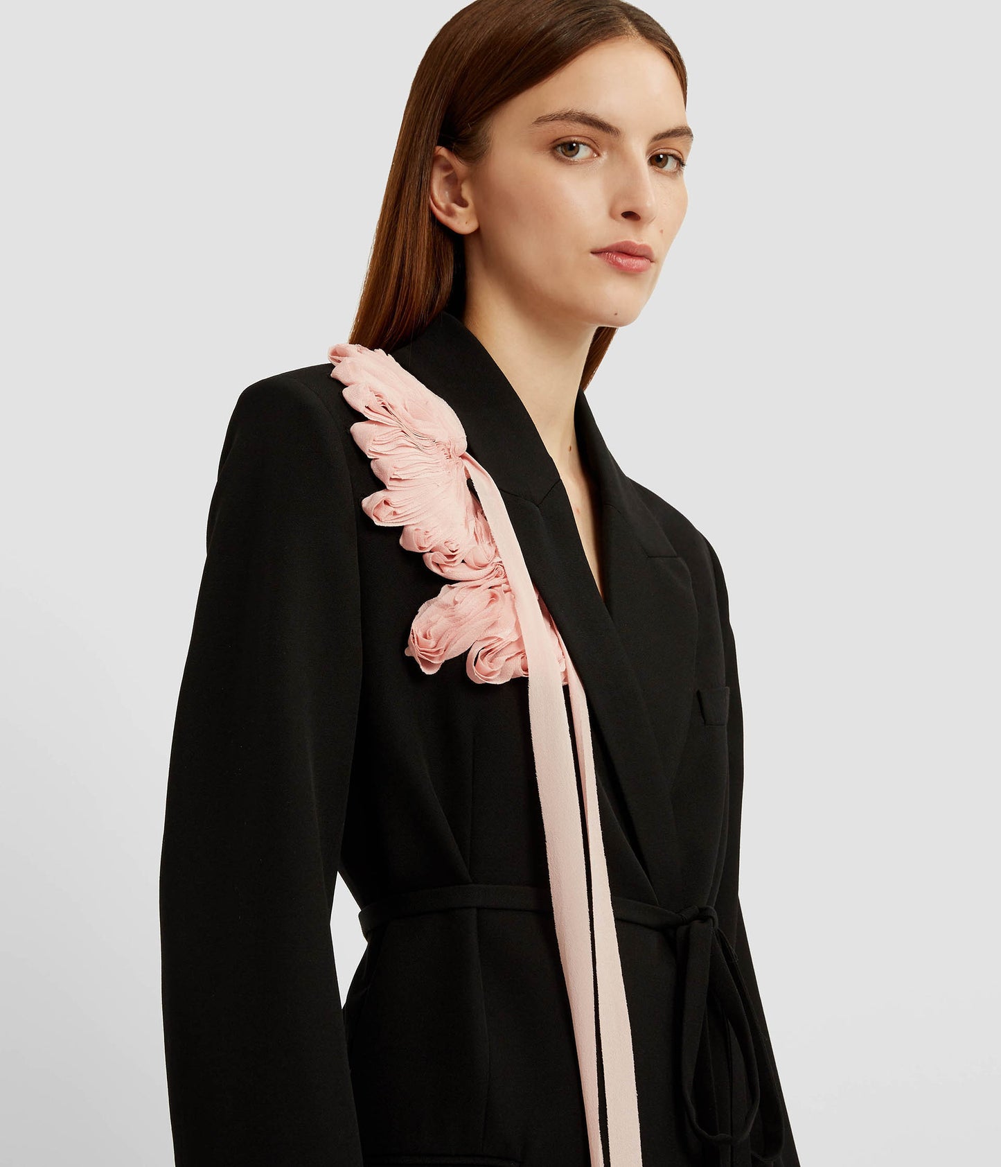 Double Breasted Belted Blazer