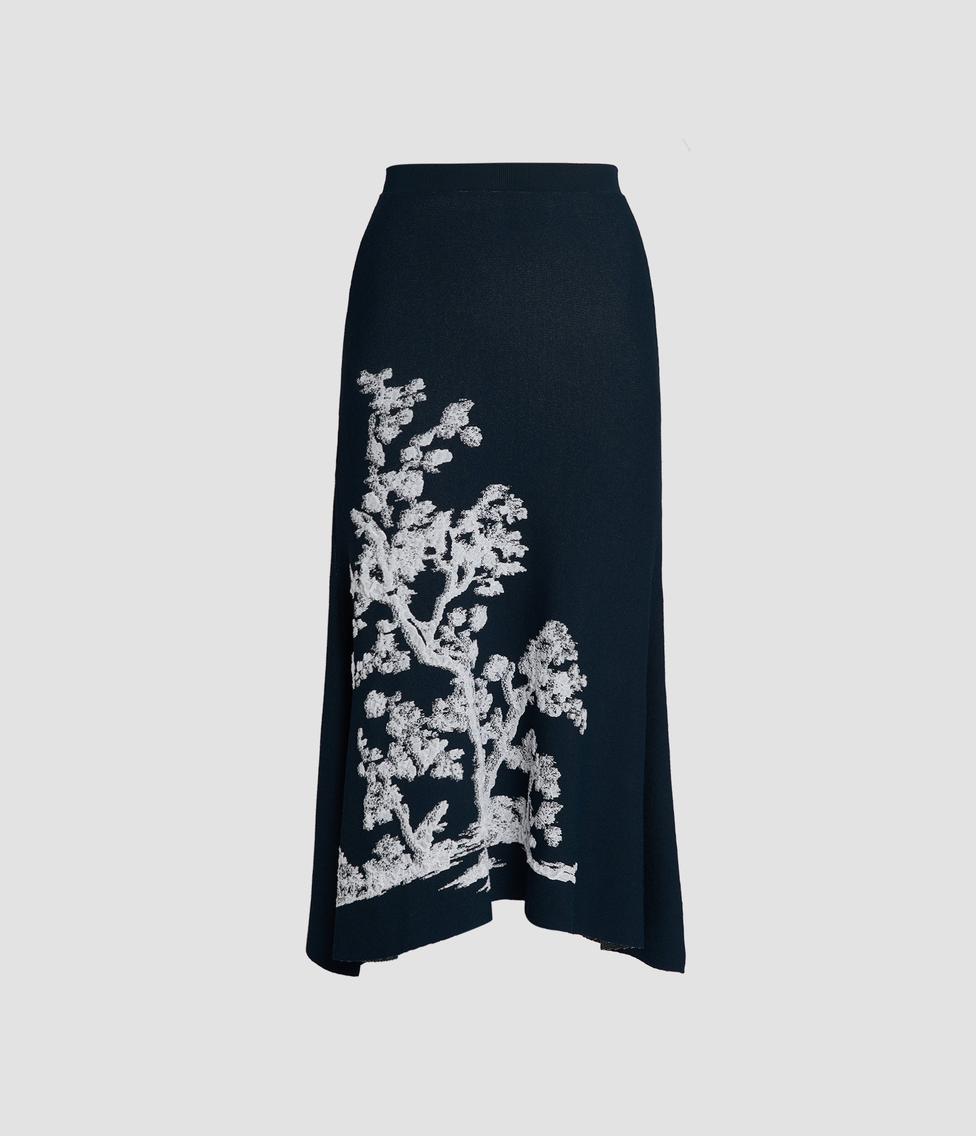 A-Line Midi Knit Skirt