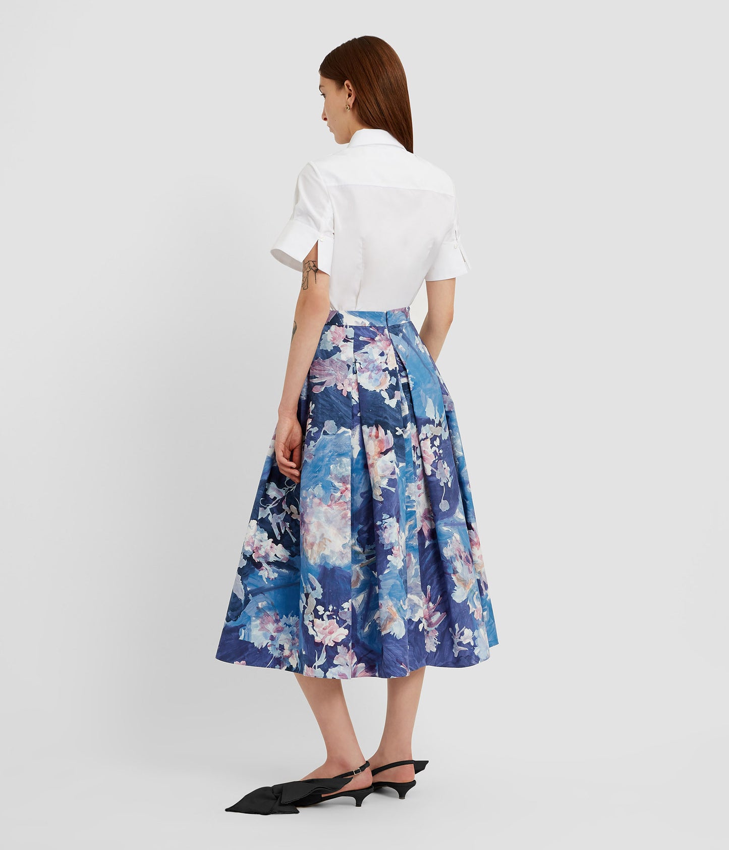 Pleated Midi Skirt