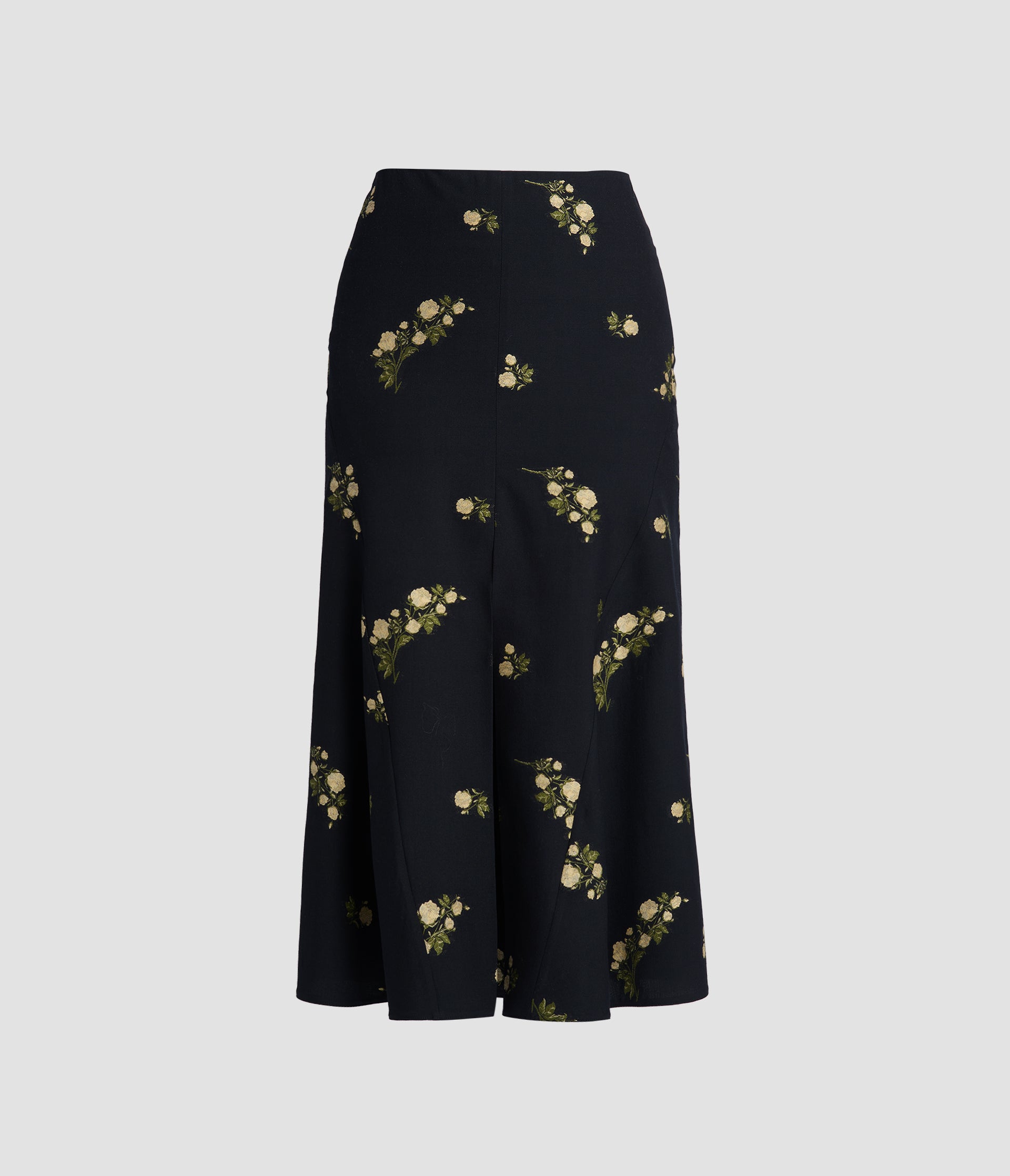 Floral Jacquard Pencil Skirt