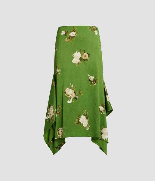 ERDEM Roselia Edith-Print Silk スカート ERDEM Roselia Edith-Print Silk スカート