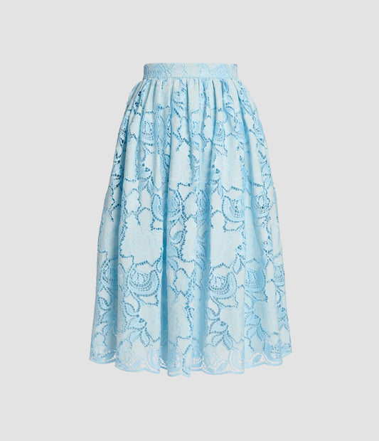 Gathered Midi Skirt