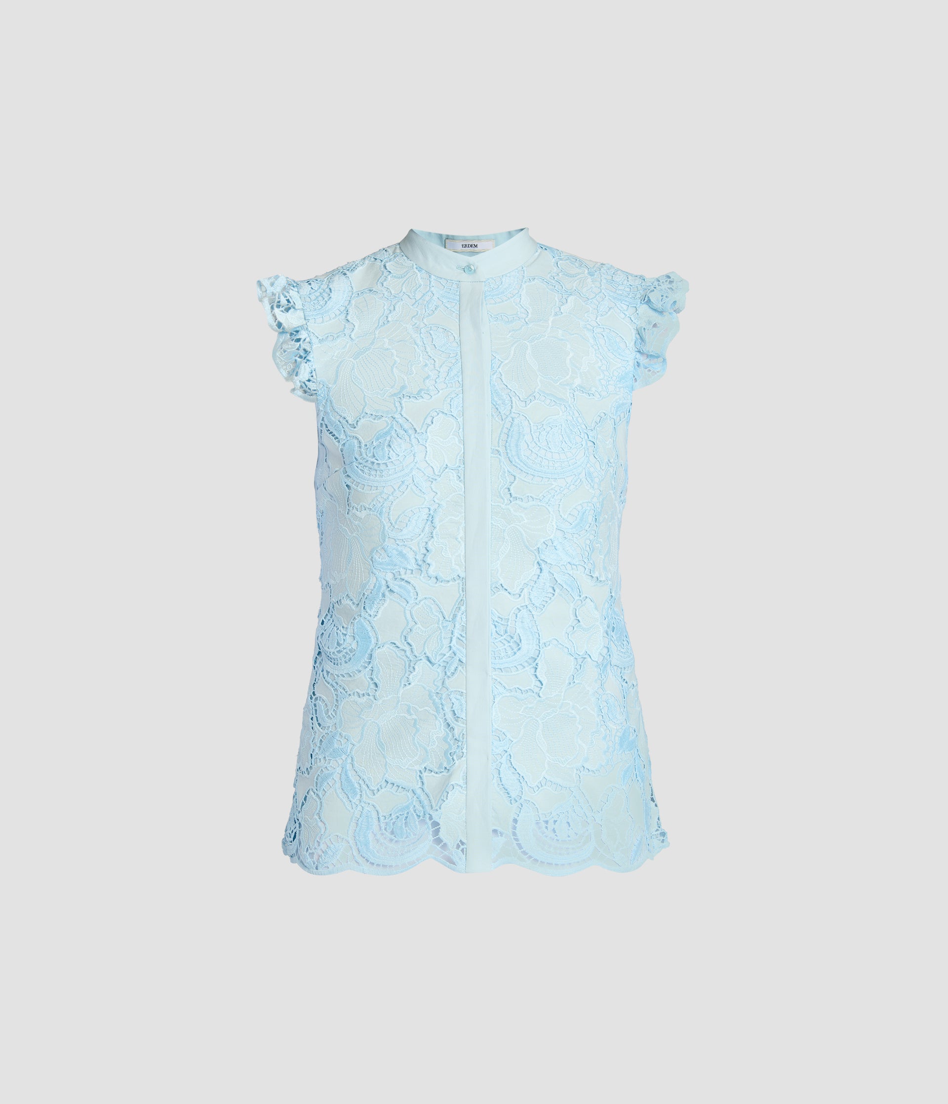 Floral Cutwork Sleeveless Top