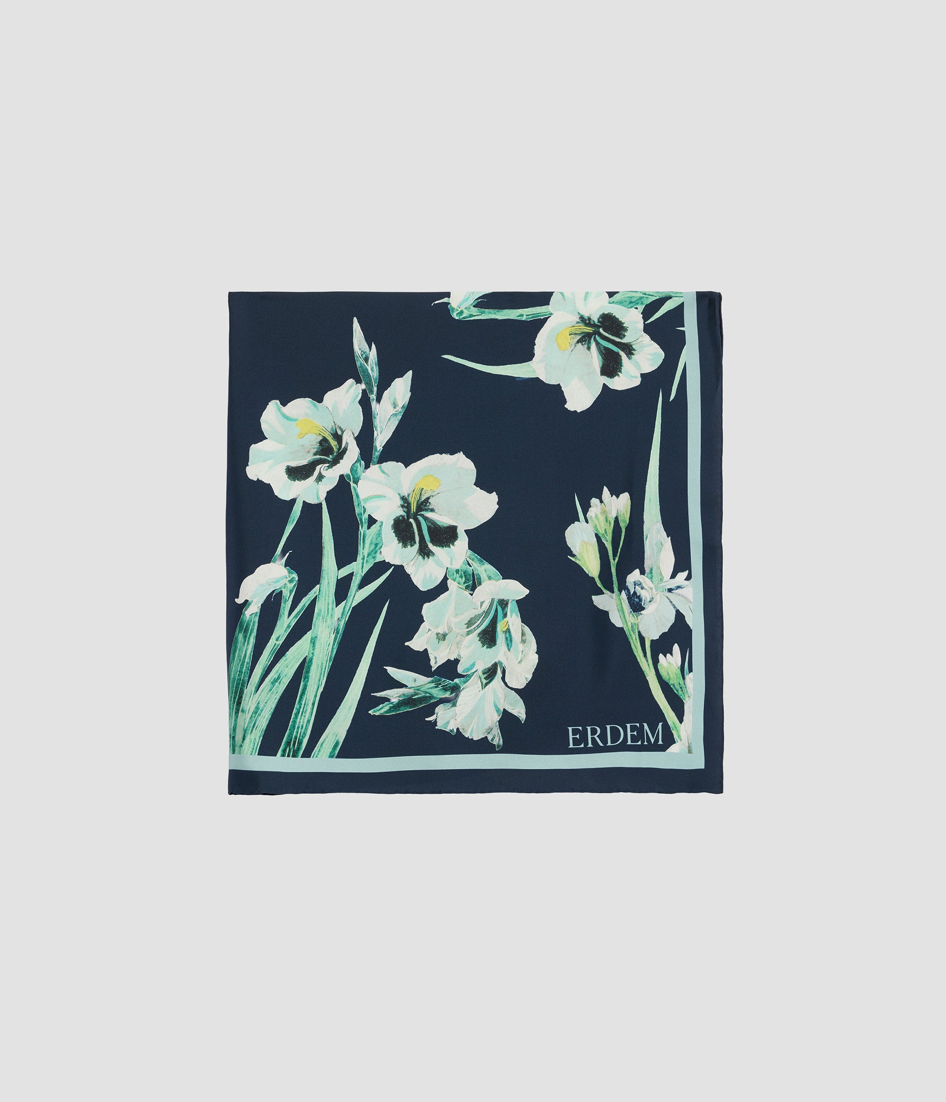 ITACHPIN9CAS Floral Print Silk Scarf