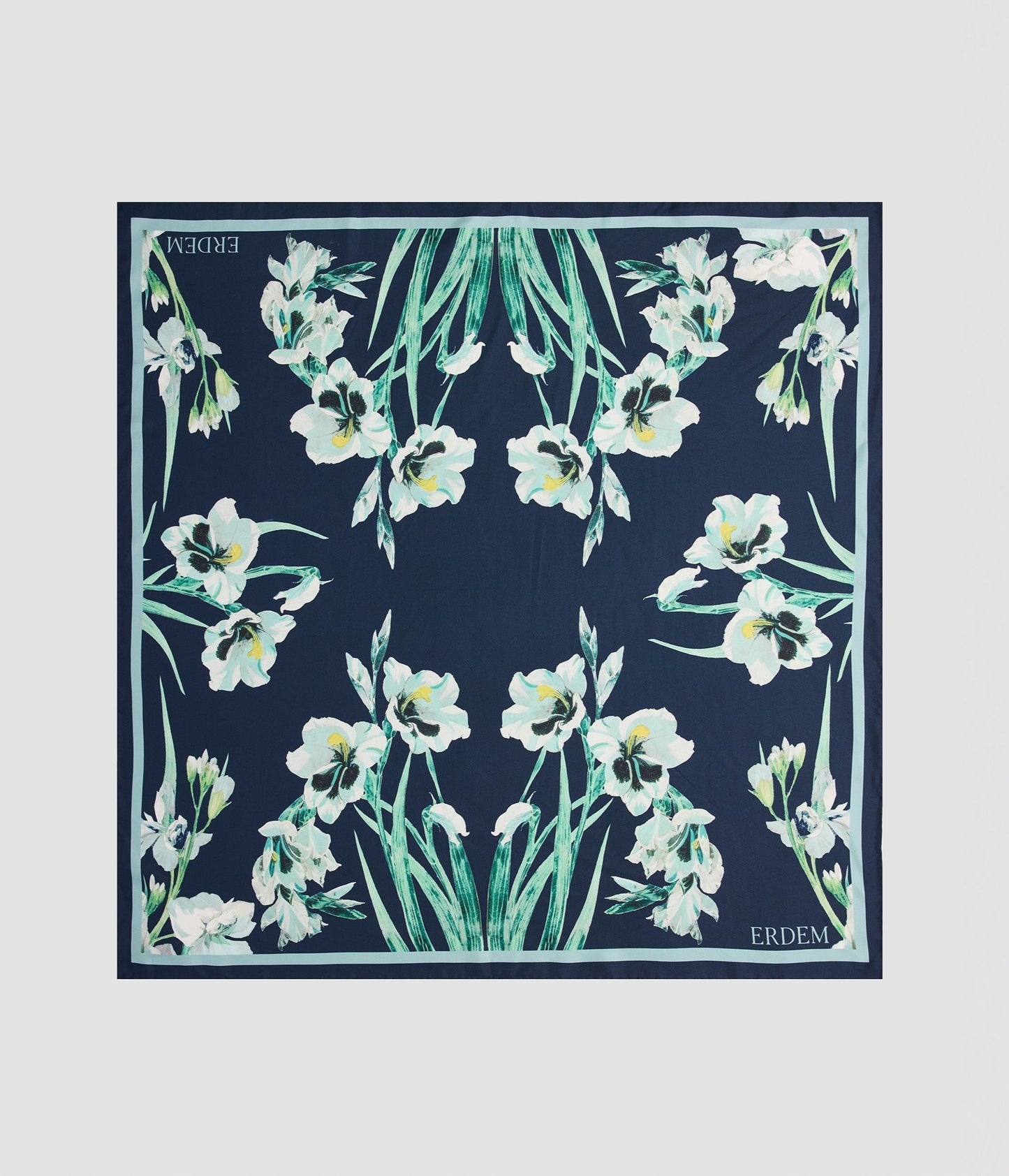 Floral Print Silk Scarf