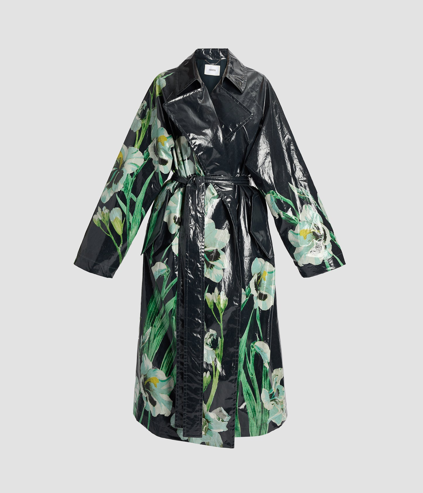 Floral Cotton Trench Coat
