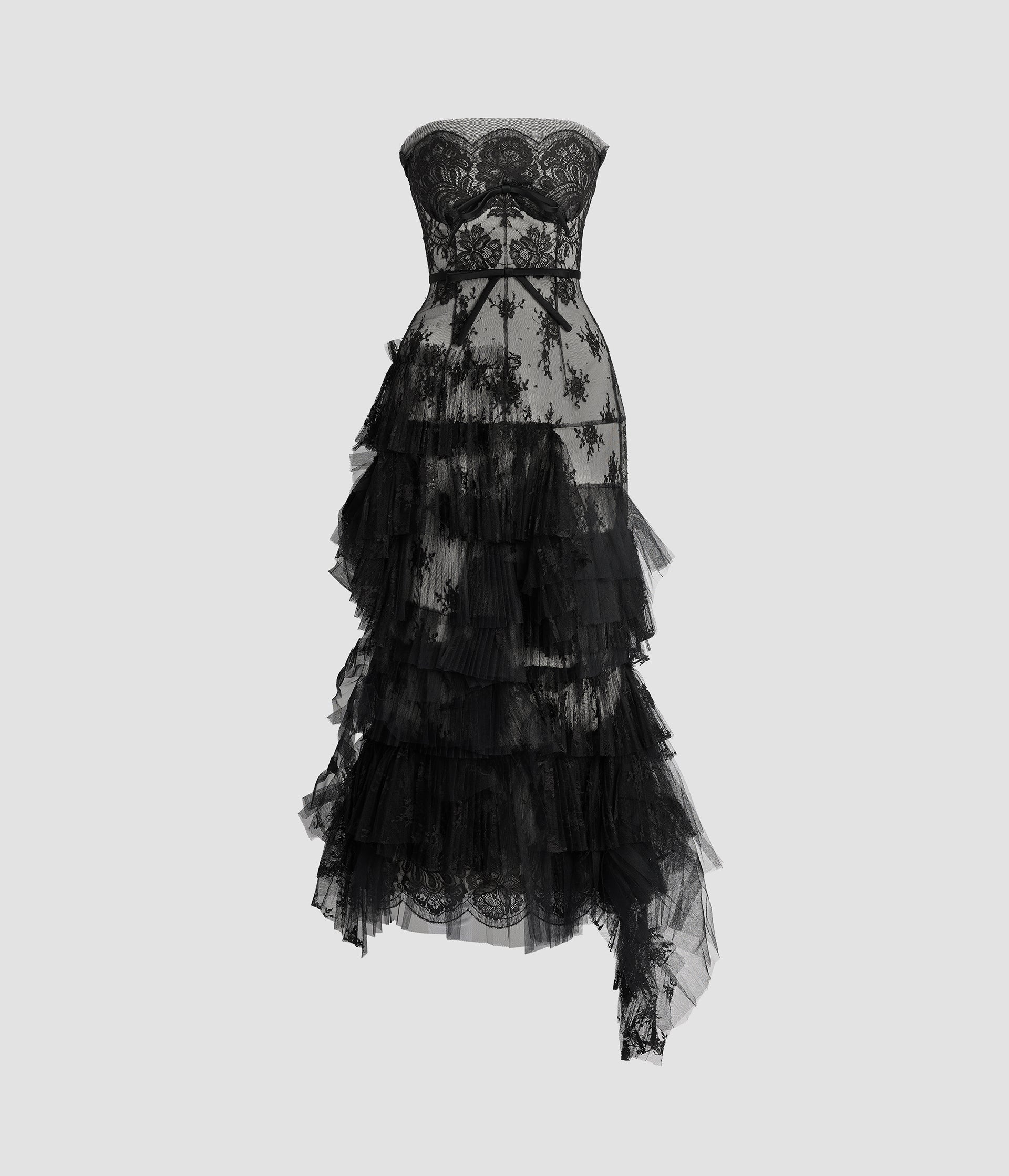 erdem lace midi dress Erdem Bow-detailed Embroidered Poplin And Lace Midi Dress - Women - Orange Dresses