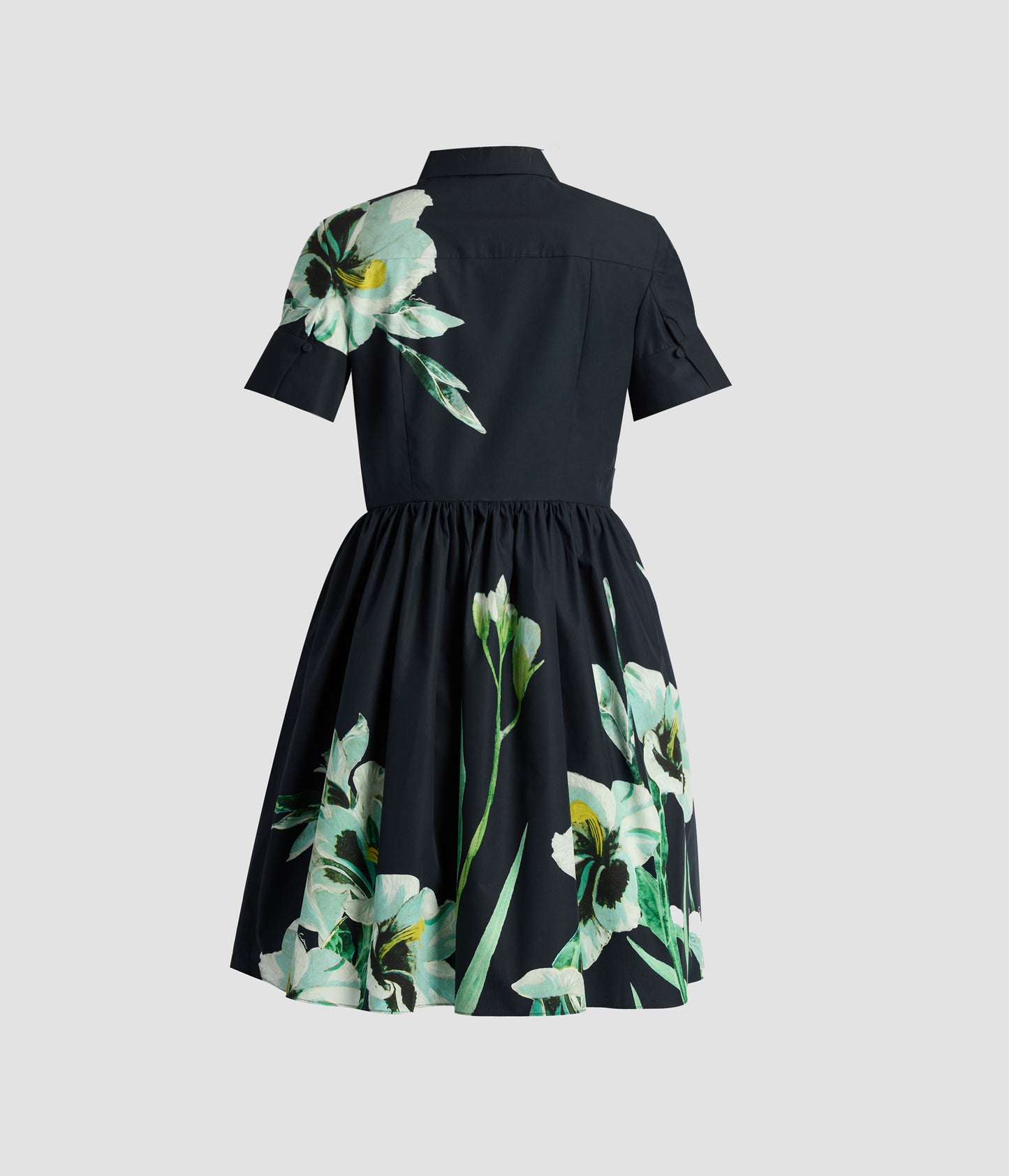 Floral Cotton Short Sleeve Mini Dress