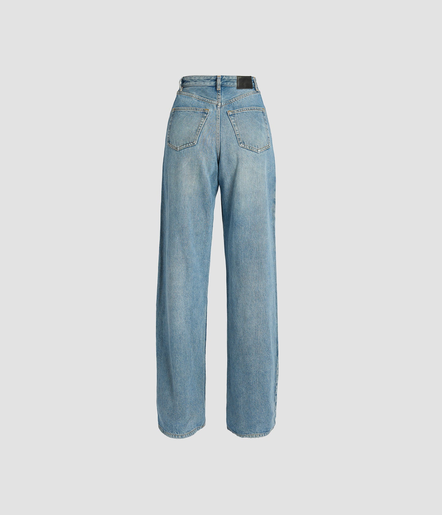 Embroidered Denim Straight Jeans