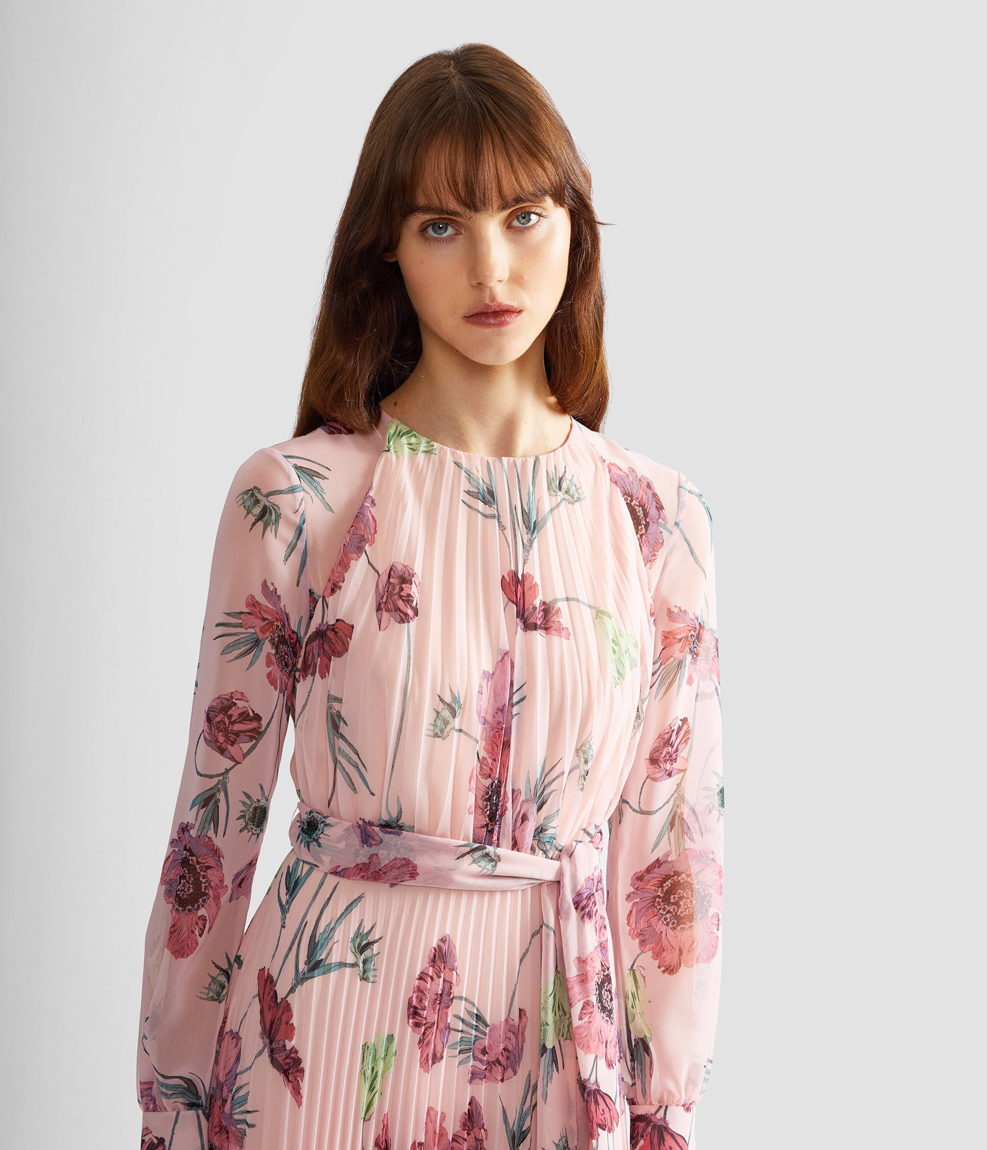 paola floral long sleeve dress in pink paola floral long sleeve dress in pink Petal and Pup Women's Ilyana Long Sleeve Maxi Dress