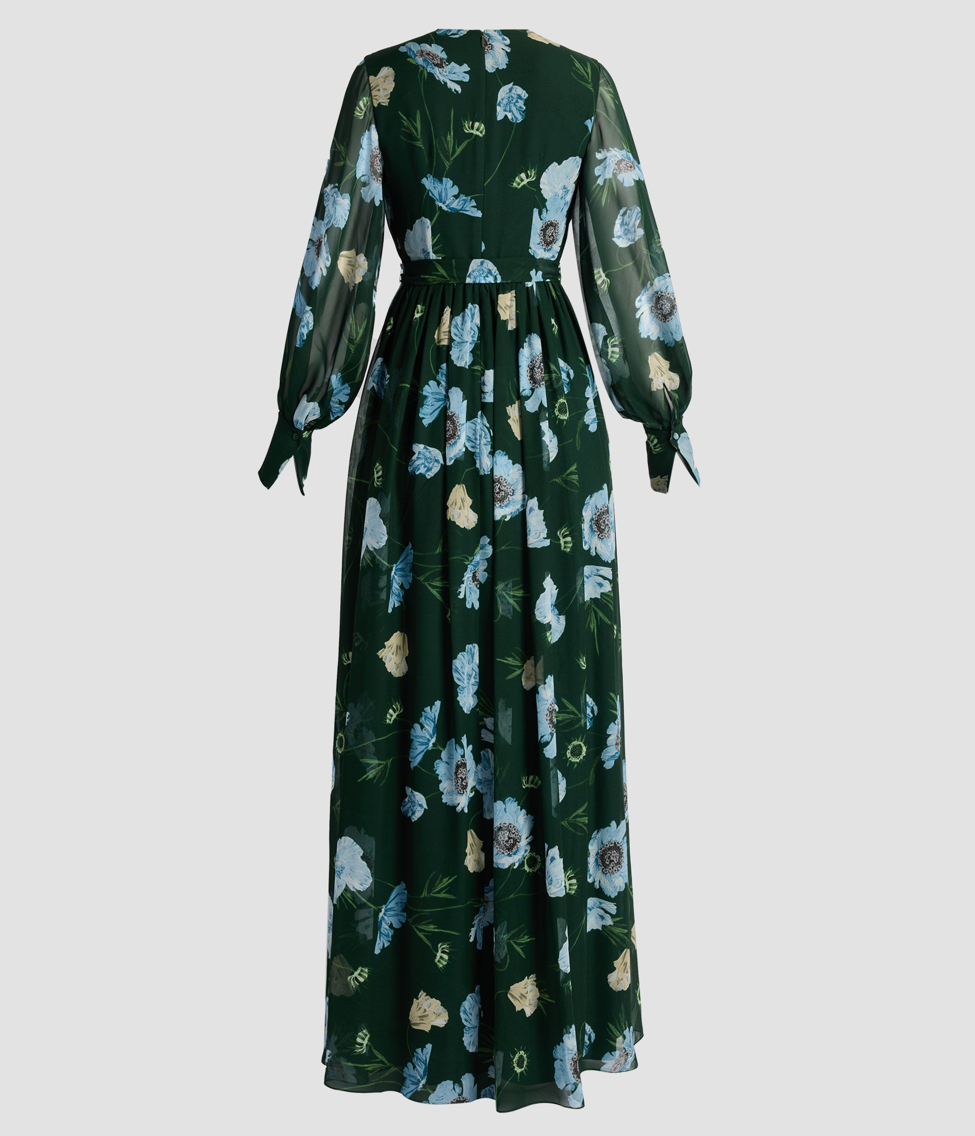 erdem dress blue Dream Blue Long Sleeve Shirt Dress
