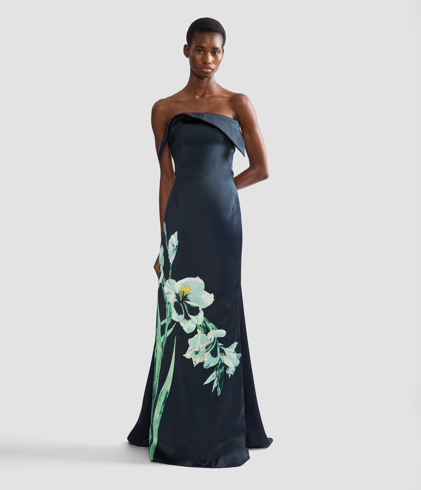 Floral Duchess Bustier Gown