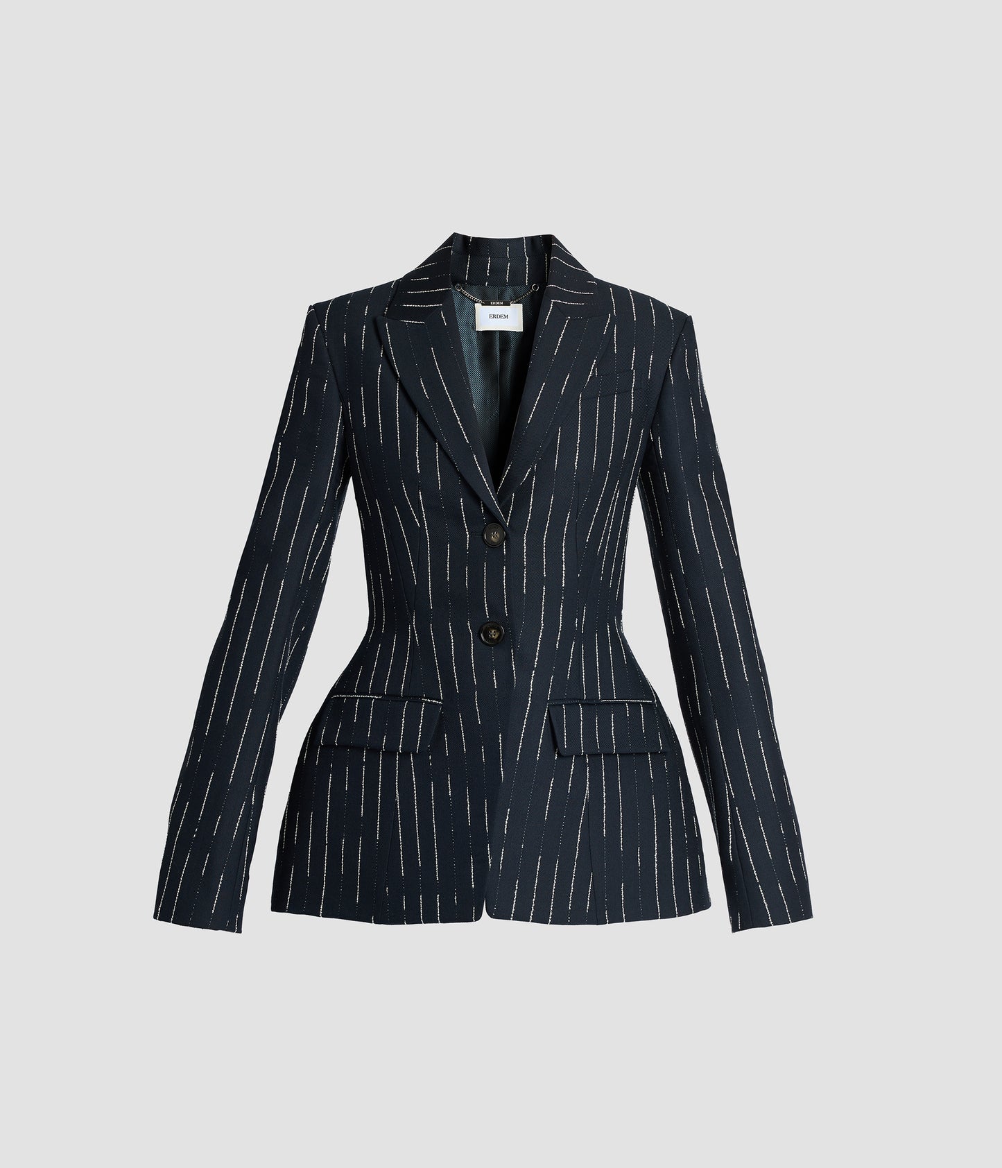 Stripe Tailoring Fitted Blazer