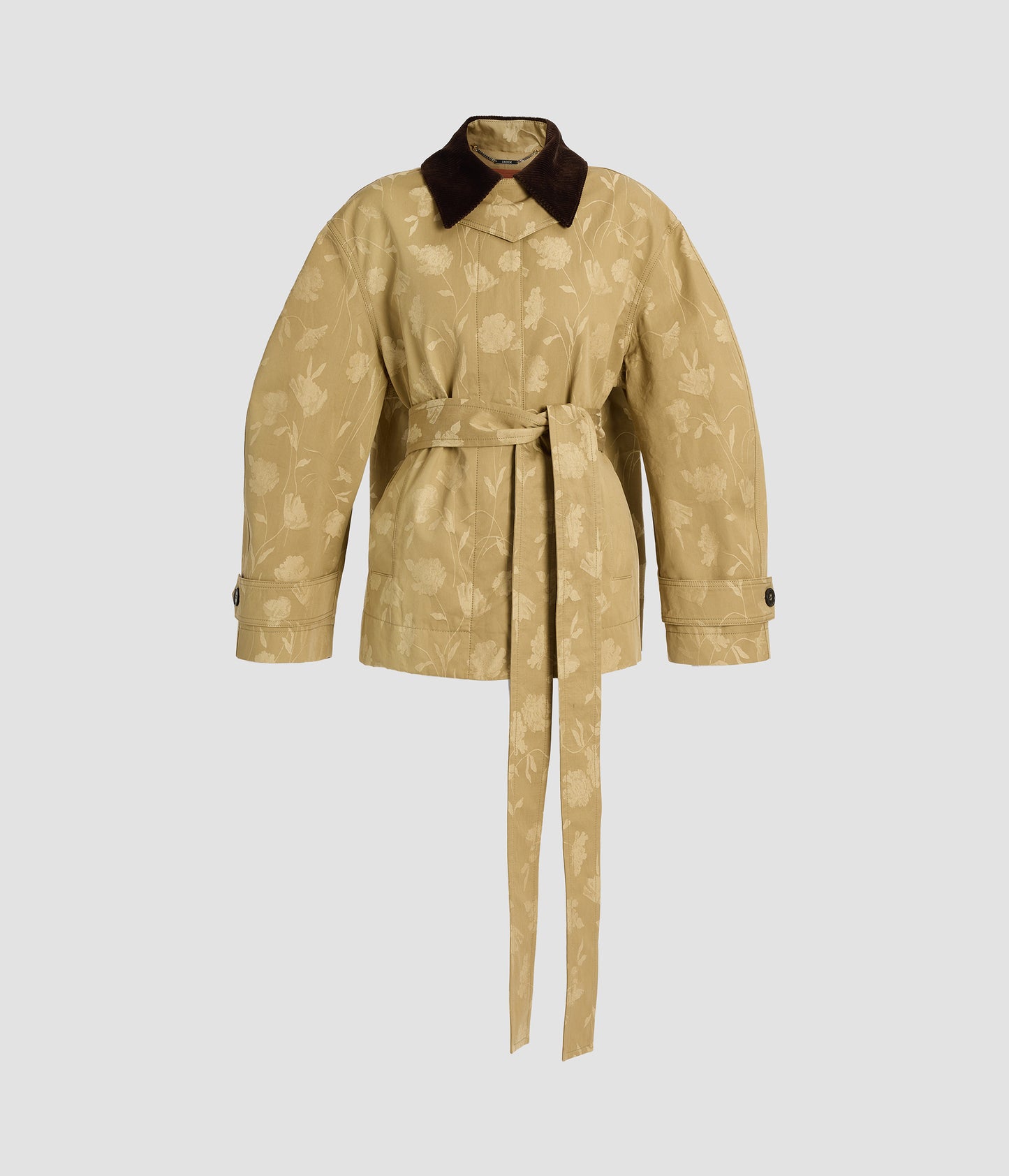 Poppy Cotton Jacquard Oversize Jacket