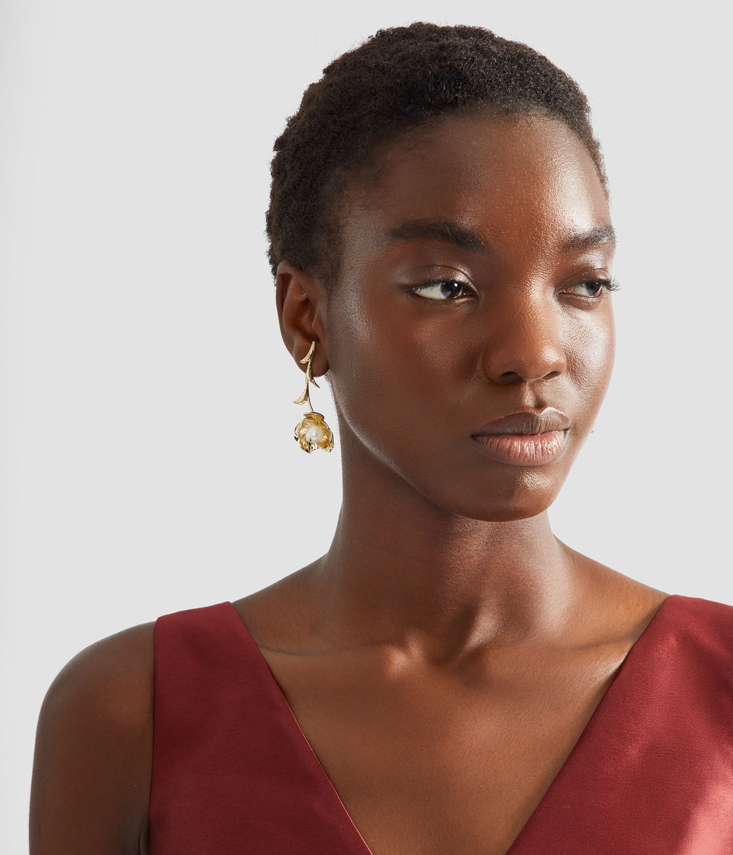 Floral Pearl Earring