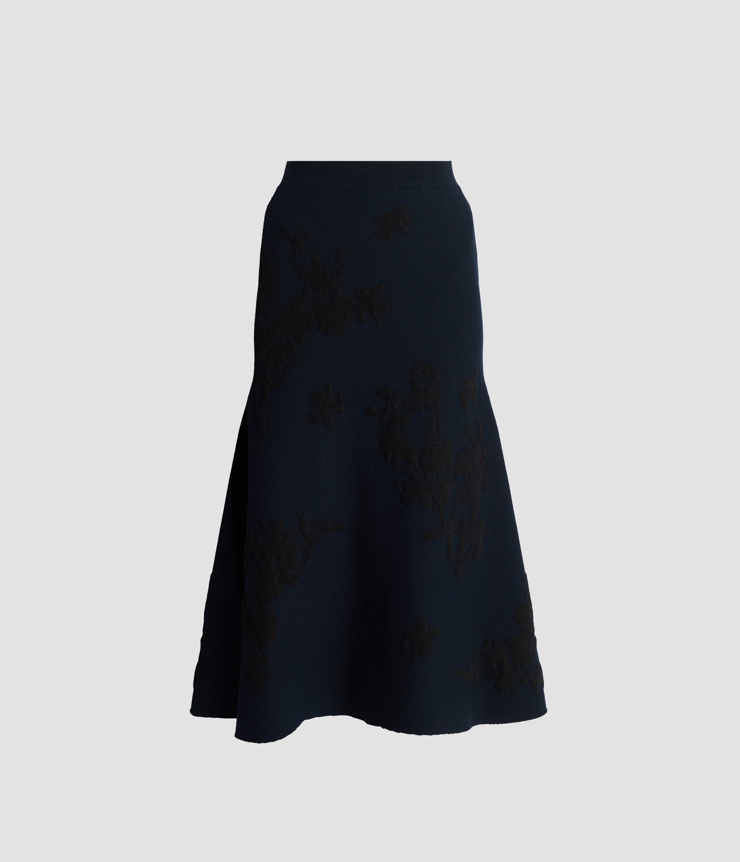 Jacquard Midi Knit Skirt