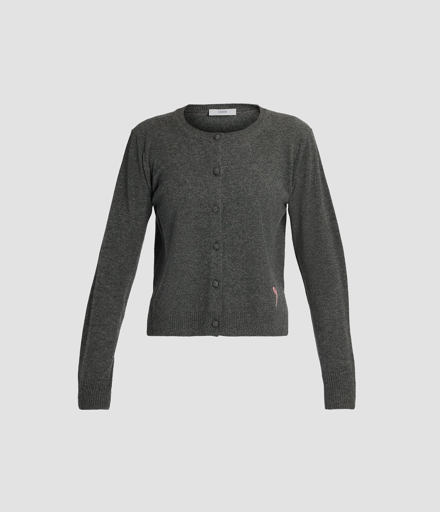 Cashmere Crew Neck Cardigan