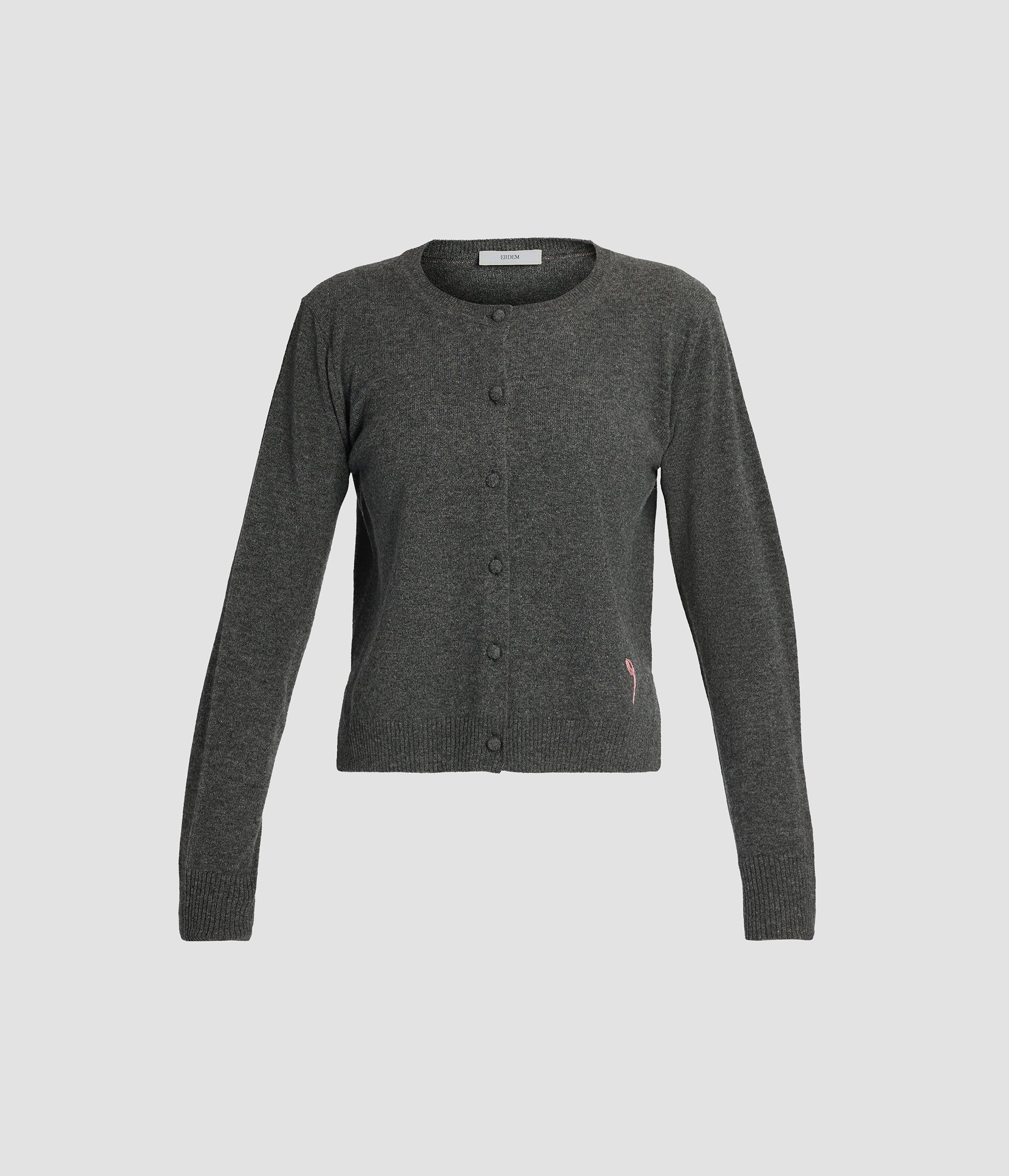 Cashmere Crew Neck Cardigan