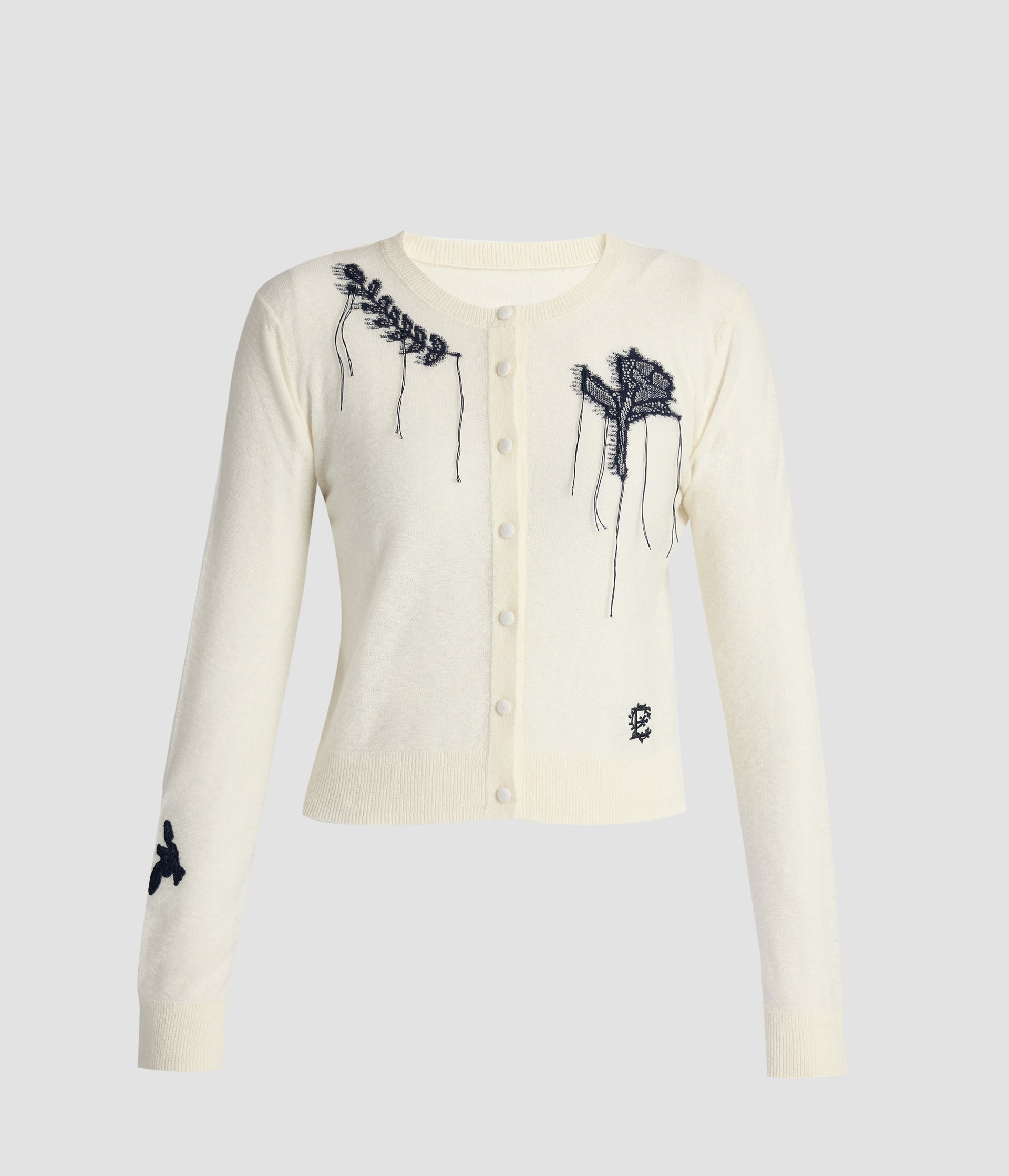 Fine Alpaca Blend Fitted Cardigan