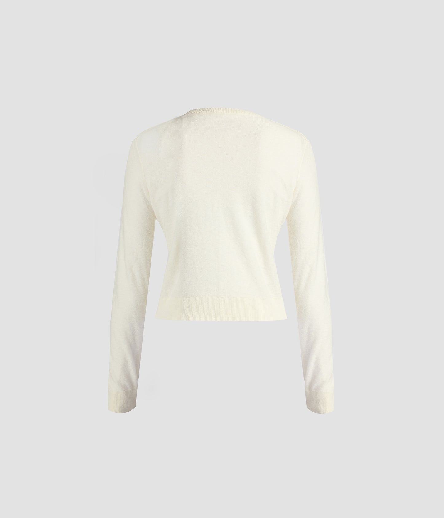 Fine Alpaca Blend Fitted Cardigan