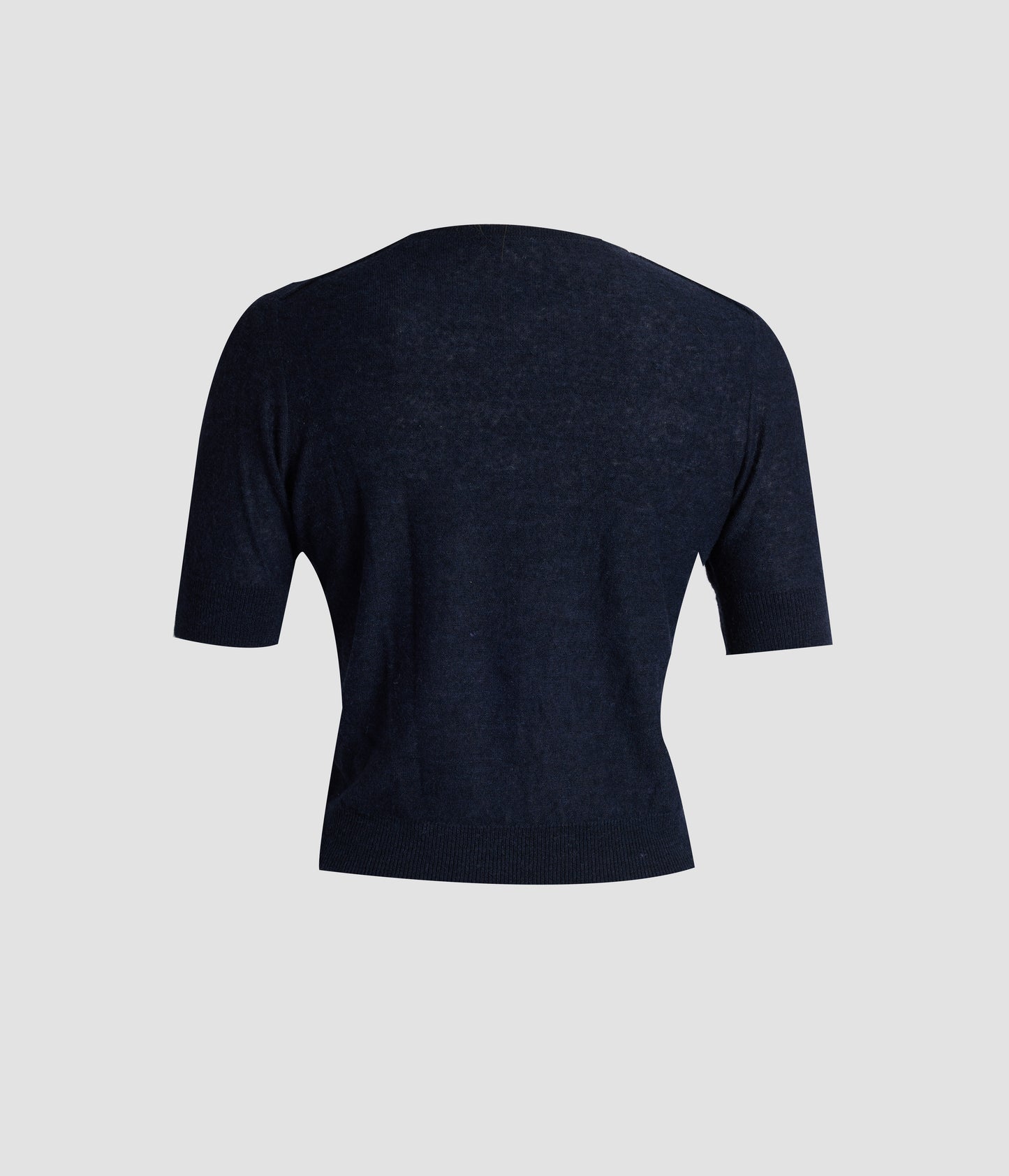 Fine Alpaca Blend Short Sleeve Crew Jumper