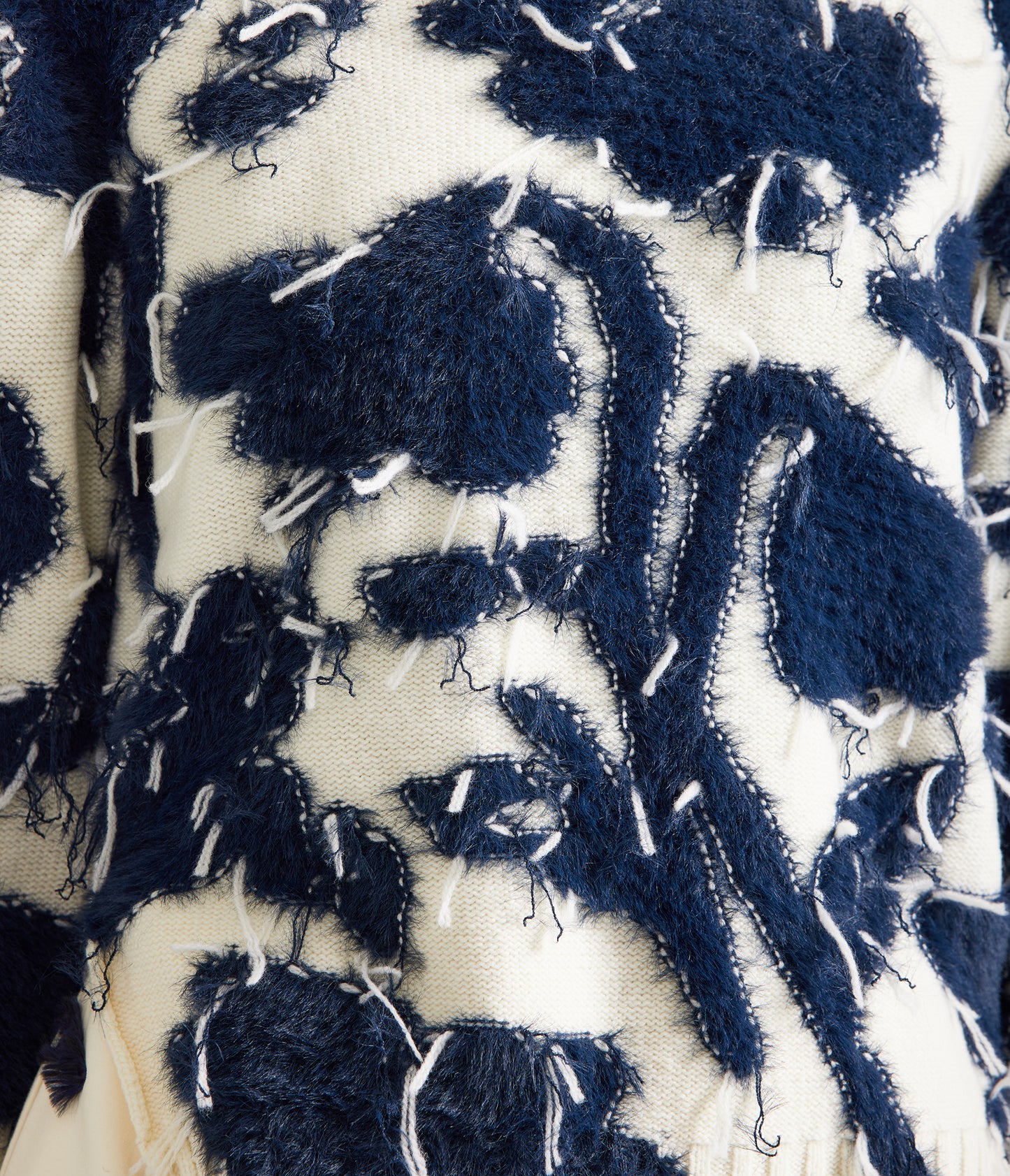 Textured Floral Knit Jumper