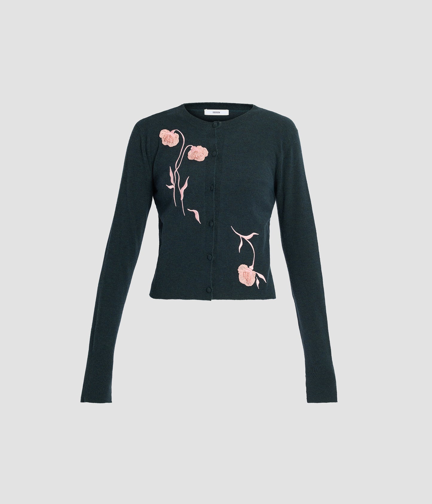 Embroidered Fitted Cardigan