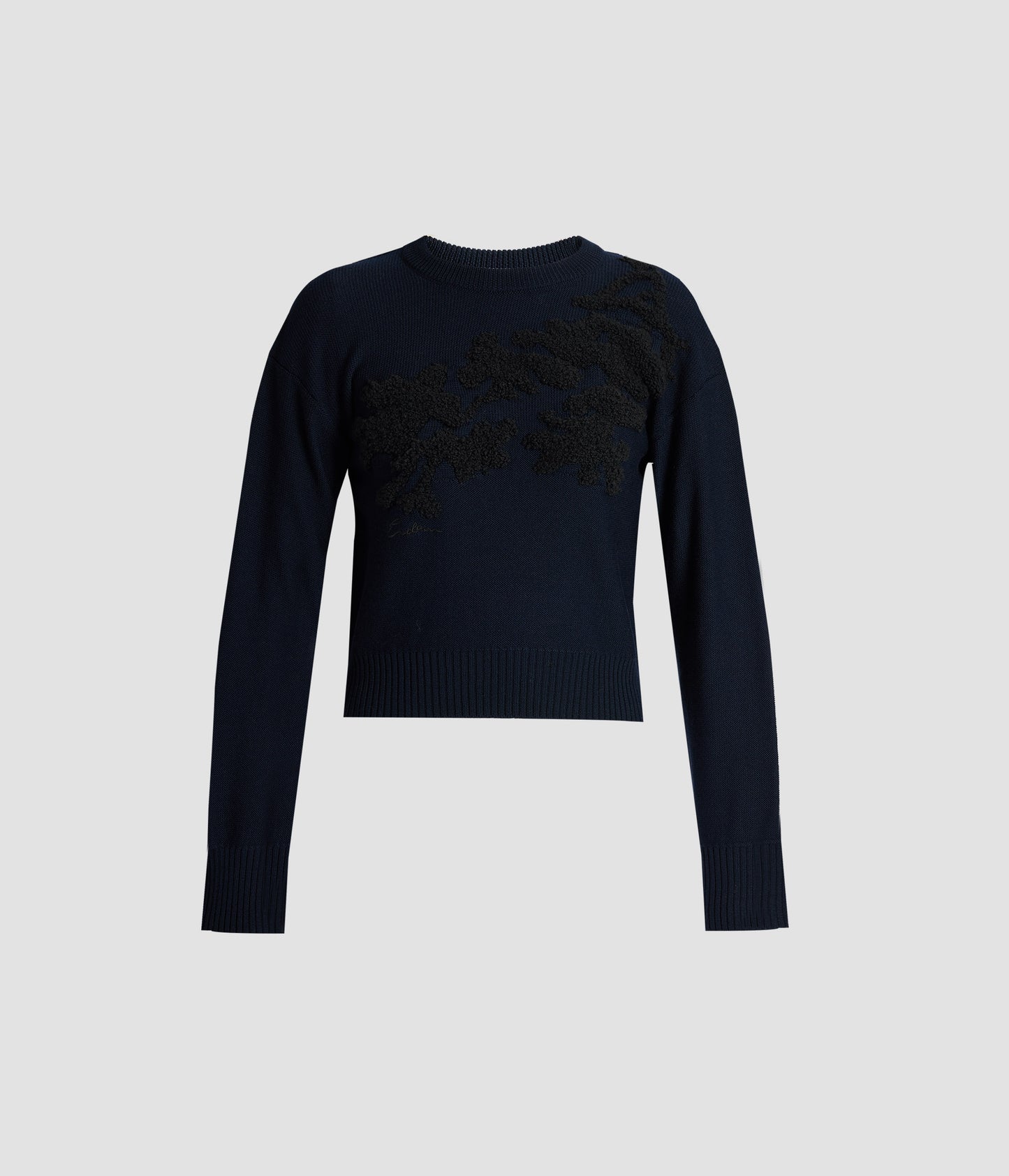 Fine Merino Wool Floral Jumper