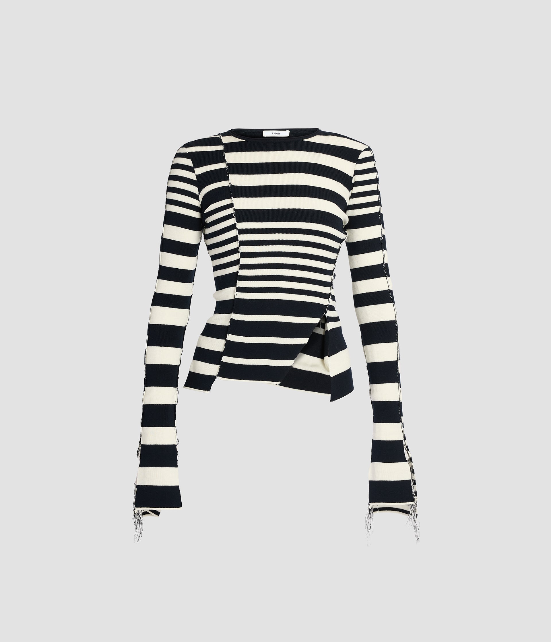 Stripe Fitted Knit Jumper