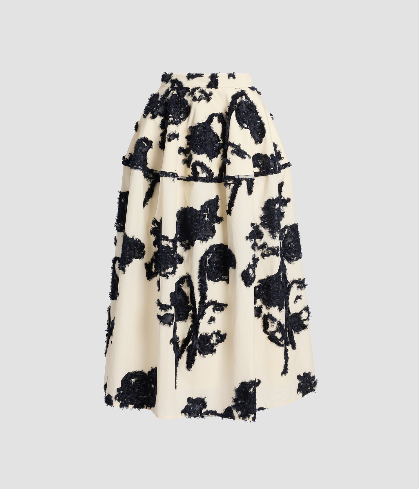 Fil Coupe Poplin Midi Full Skirt