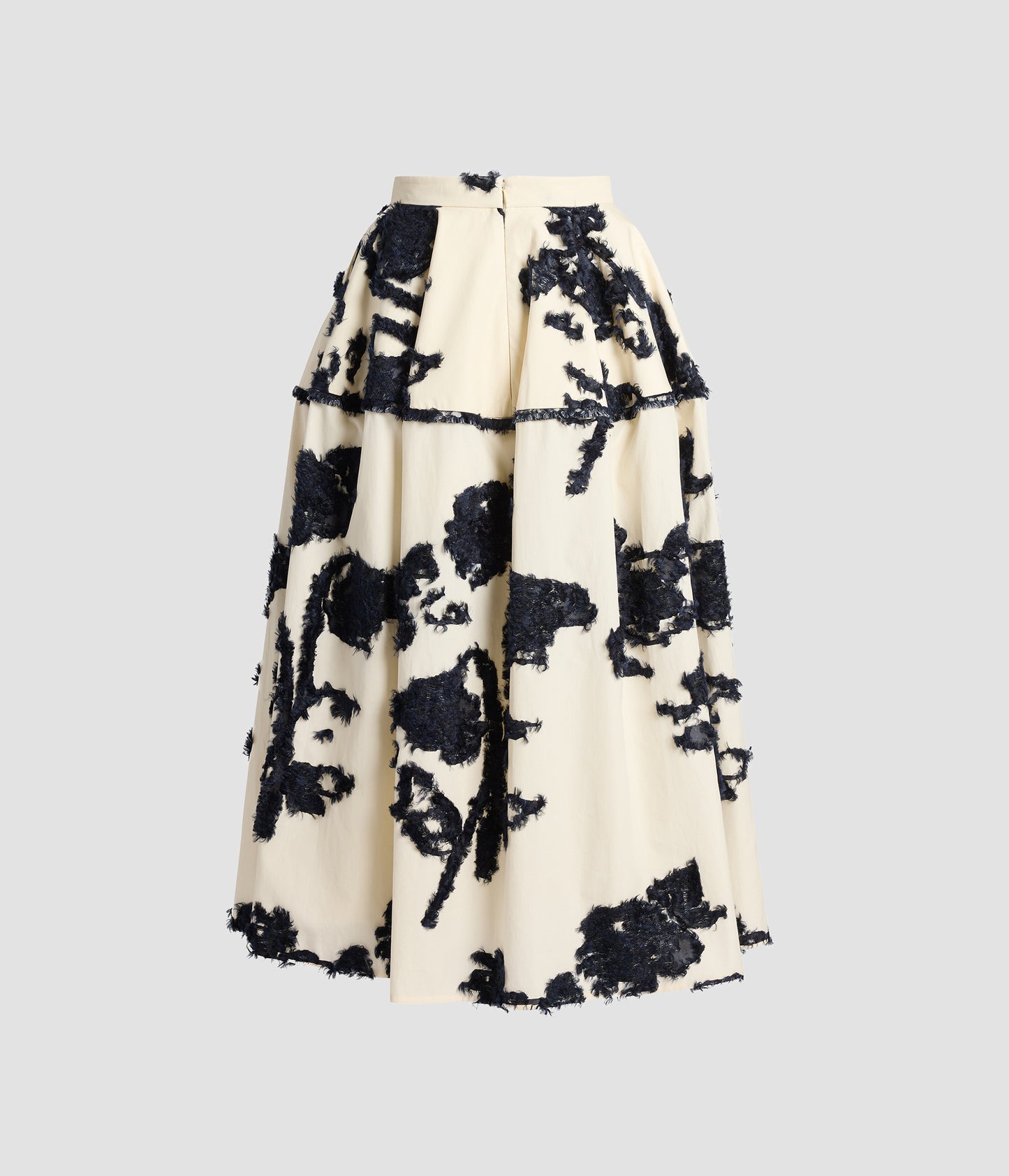 Fil Coupe Poplin Midi Full Skirt