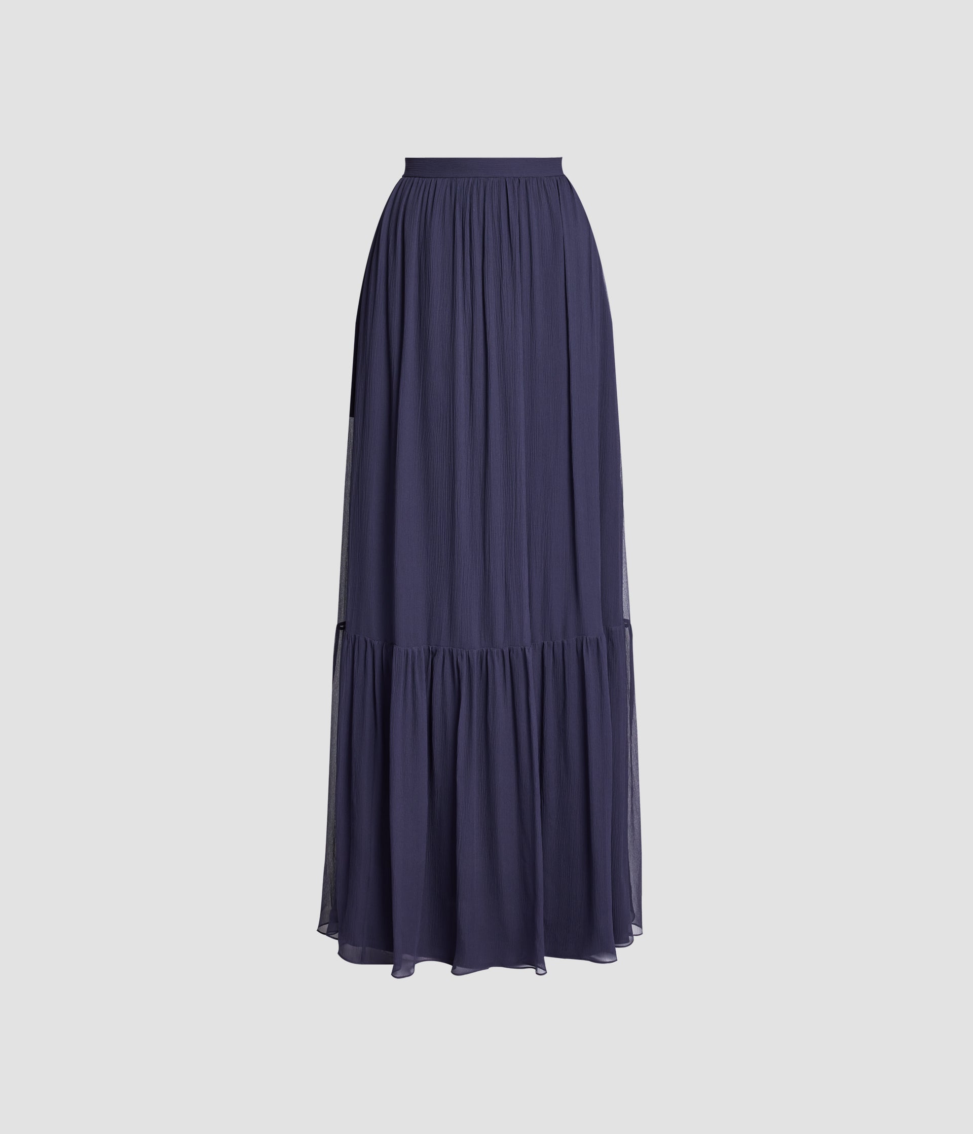 Full Length Skirt With Tiered Hem