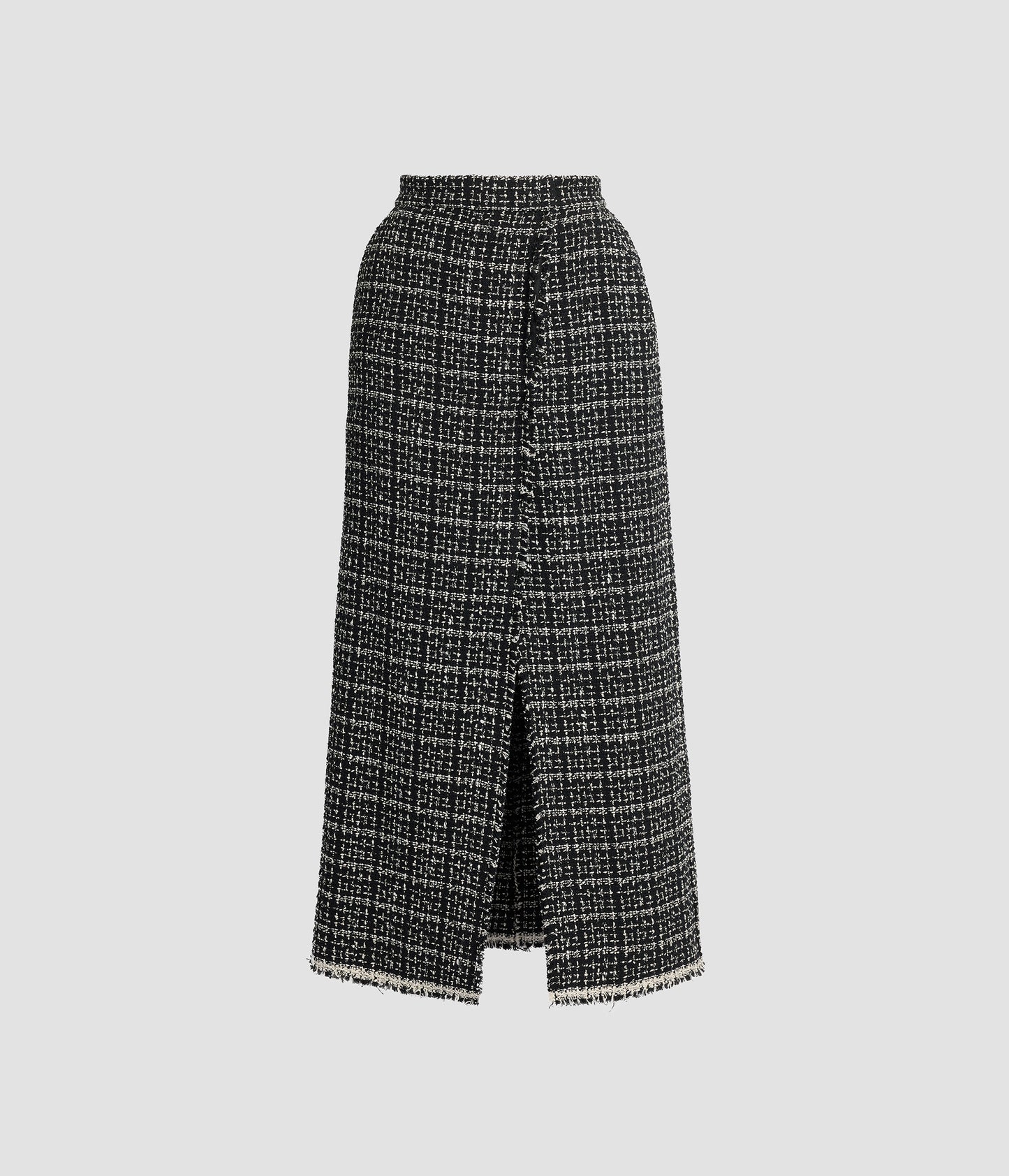 Tweed Midi Pencil Skirt