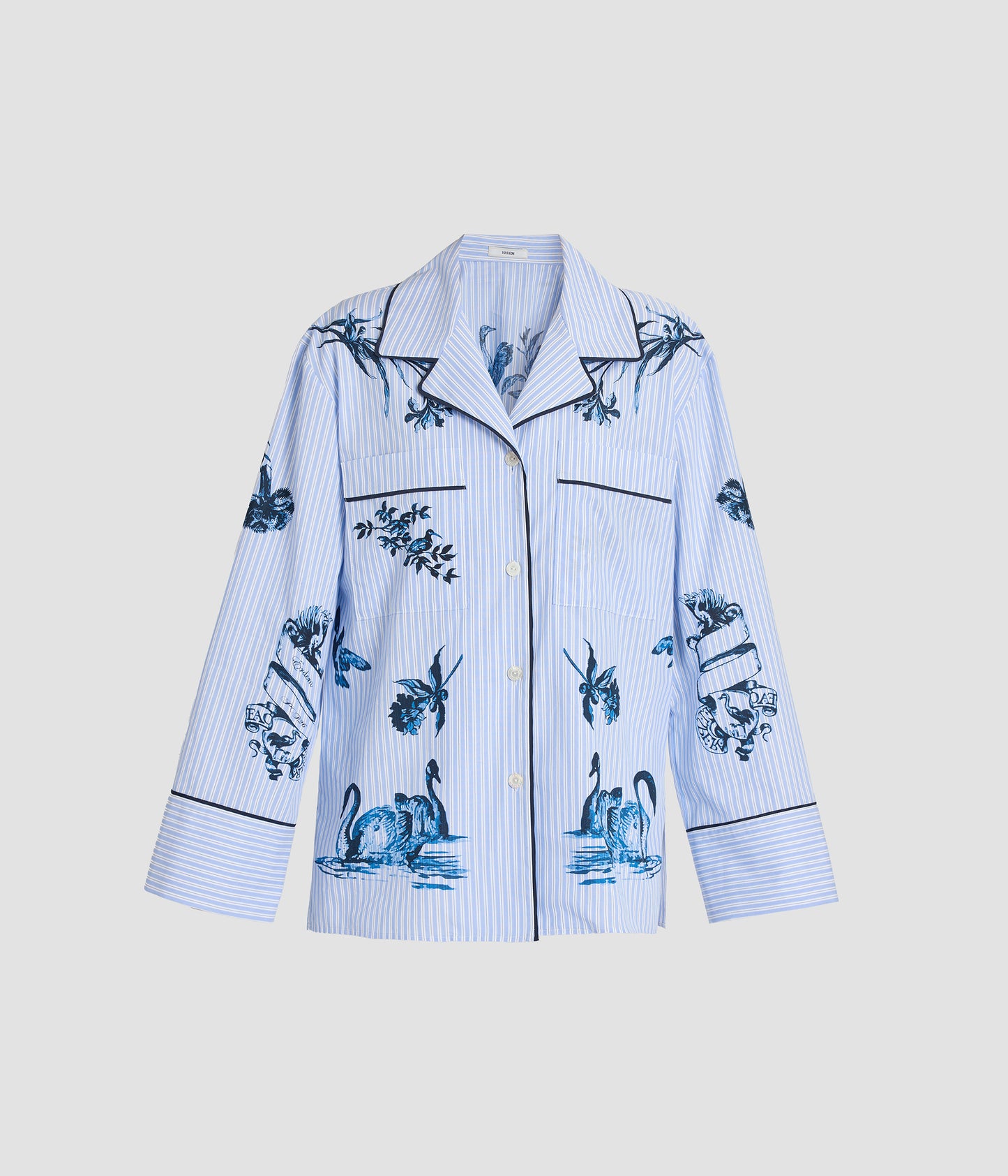 Stripe Poplin Long Sleeve Shirt