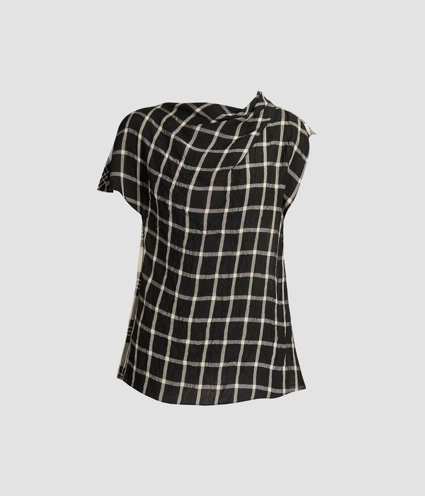 Crushed Window Check Asymmetric Top