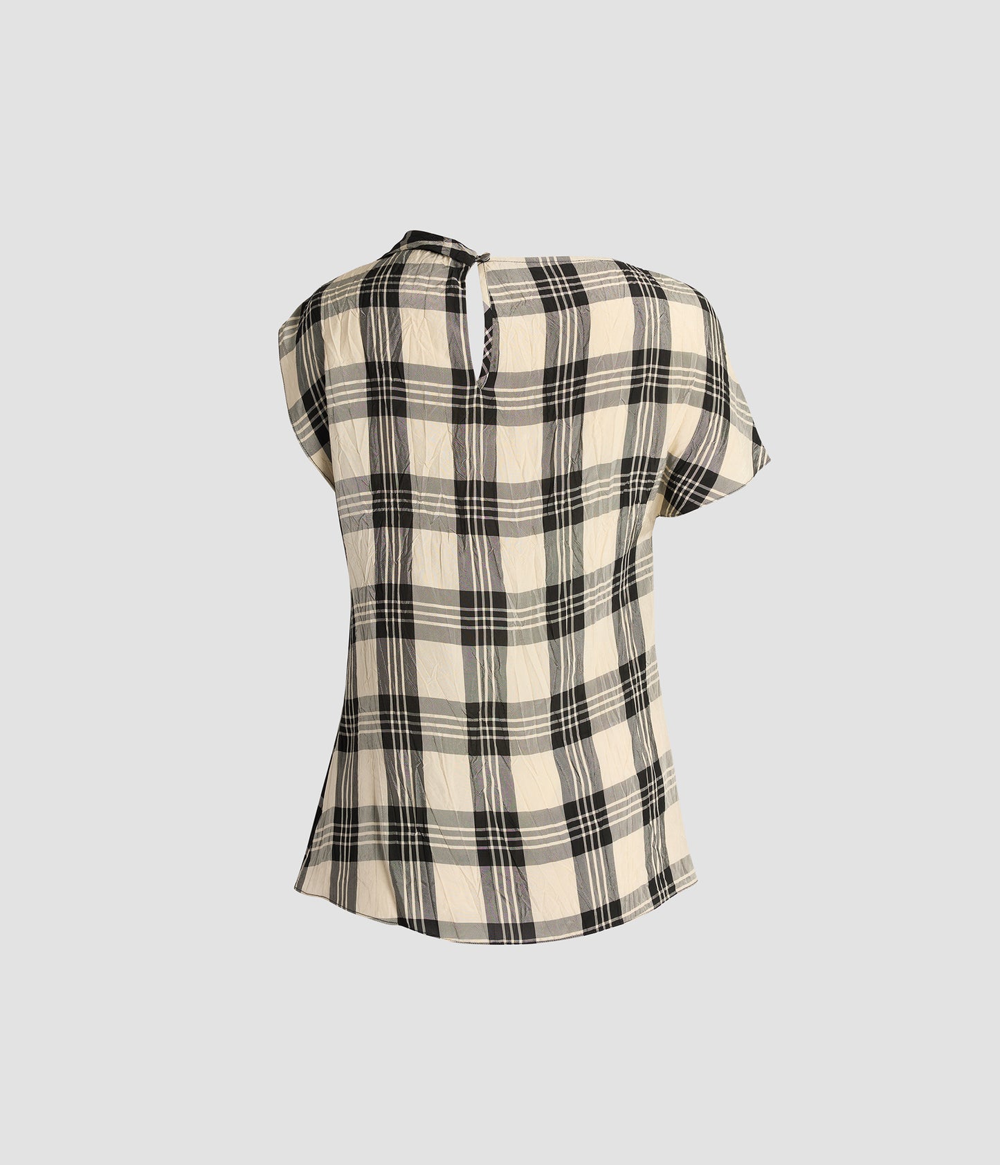 Crushed Window Check Asymmetric Top