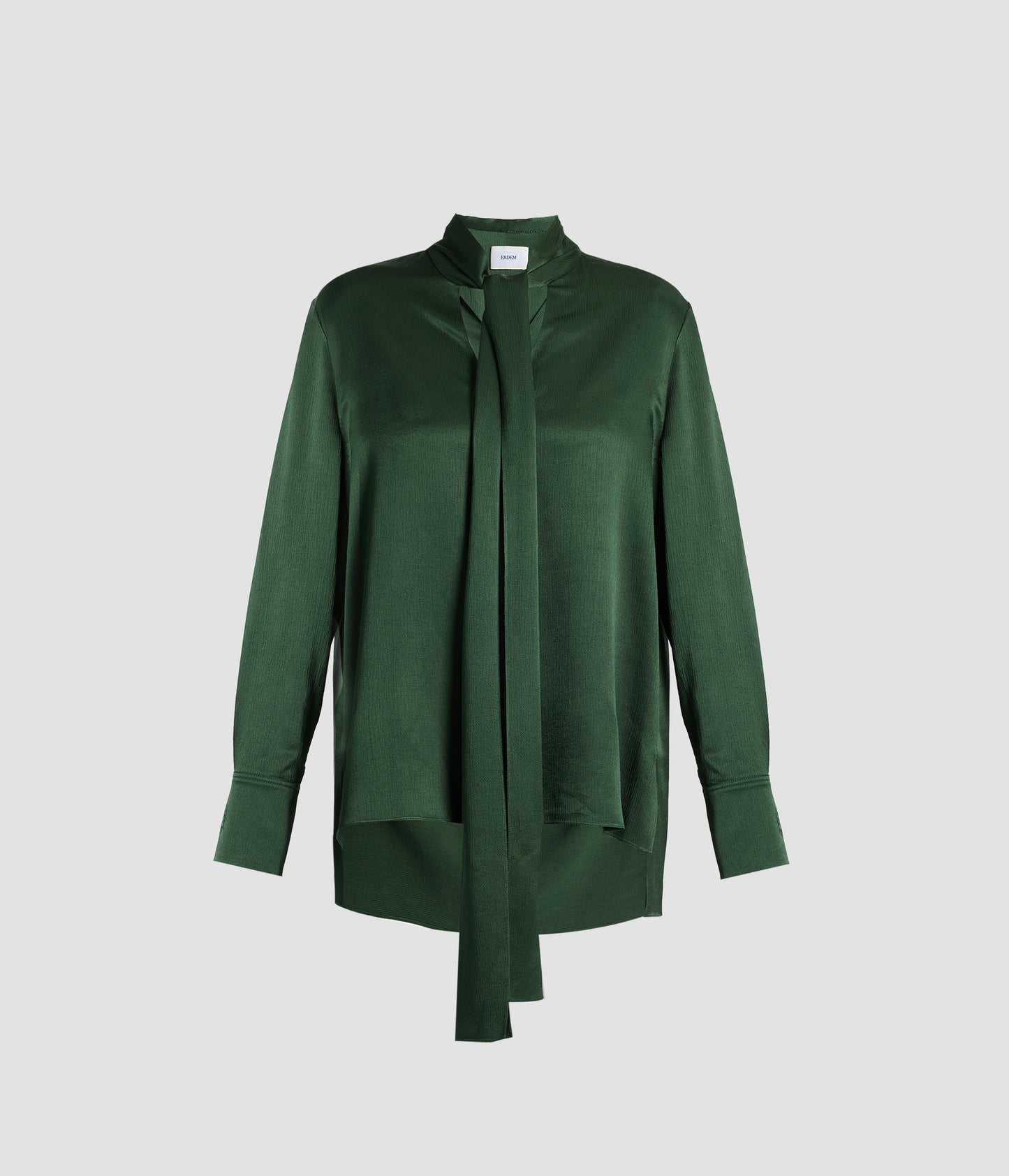 Satin Seersucker Long Sleeve Shirt