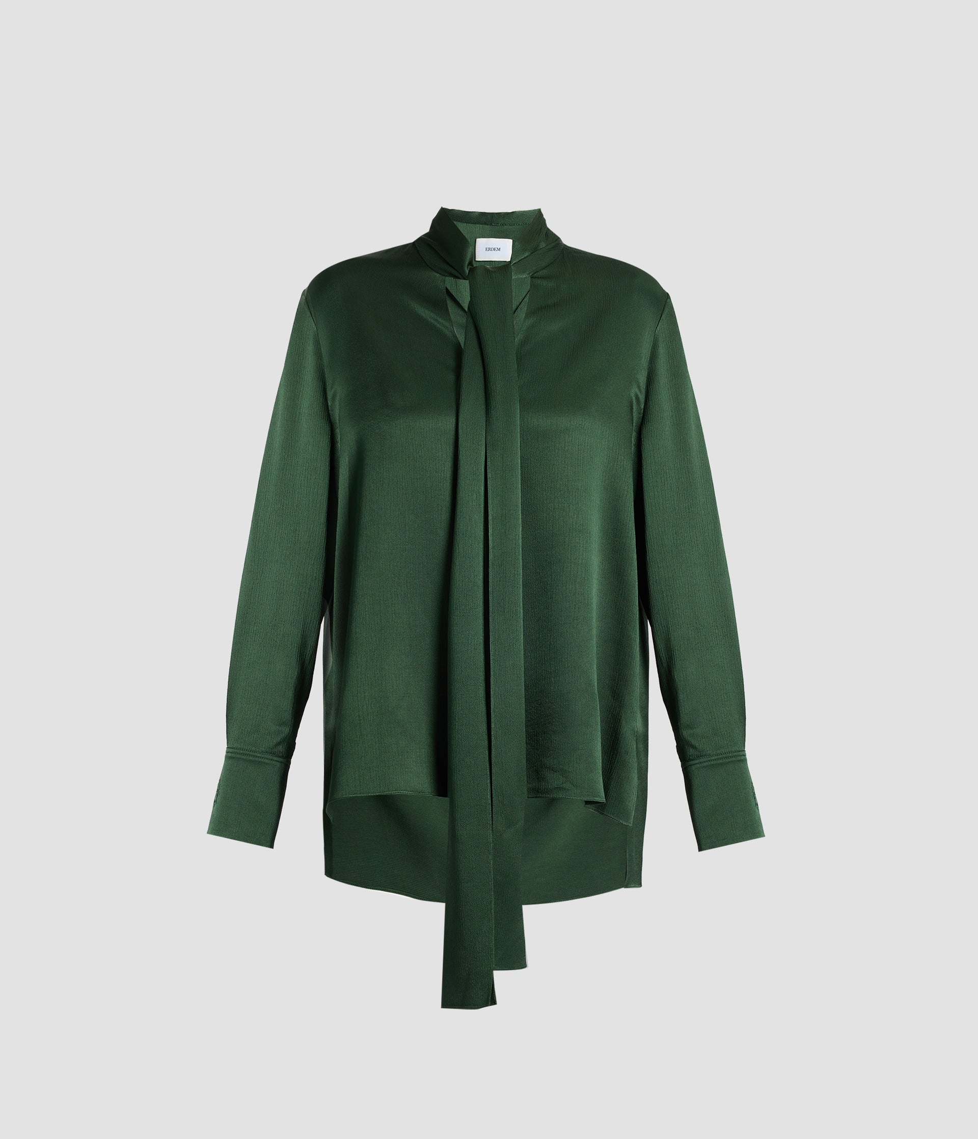 Satin Seersucker Long Sleeve Shirt